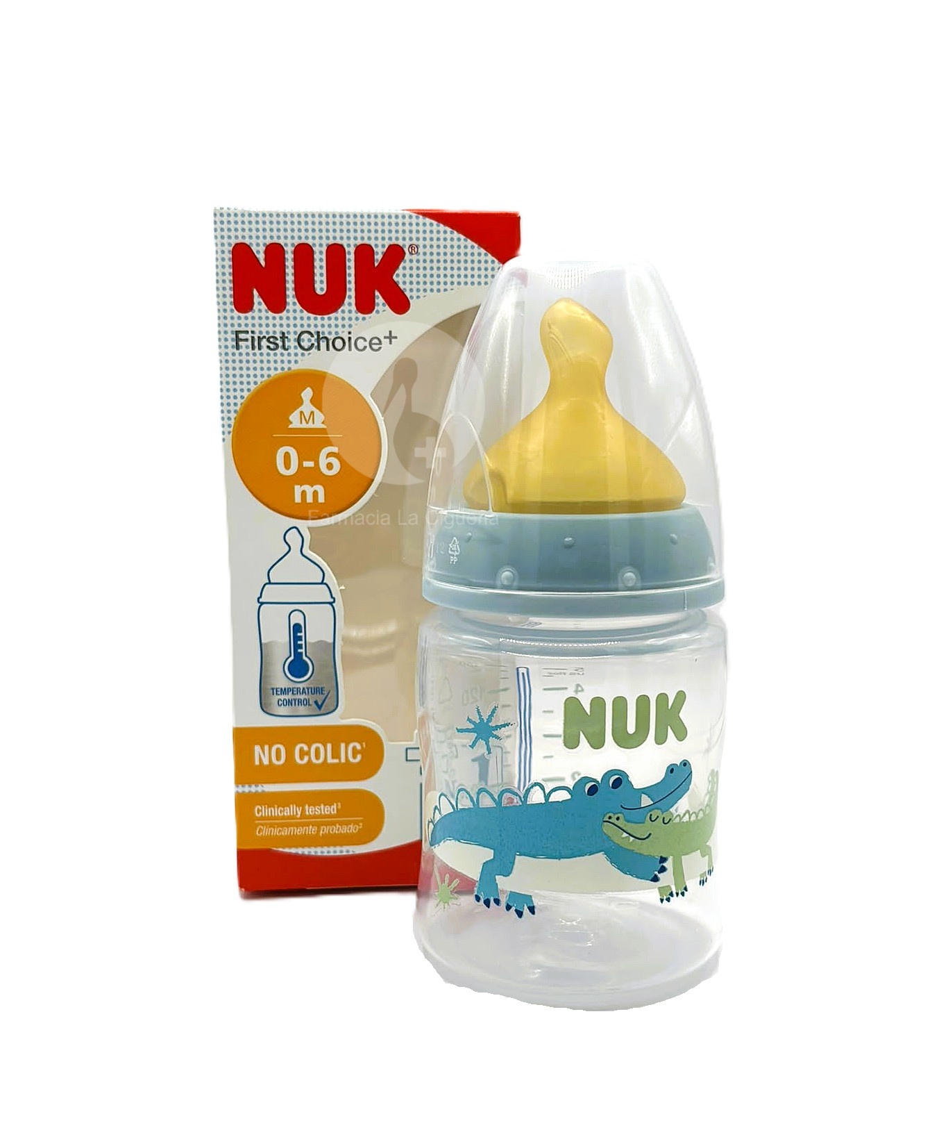 BIBERON PP LATEX NUK FIRST CHOICE 1 M 1 UNIDAD 150 CC LECHE