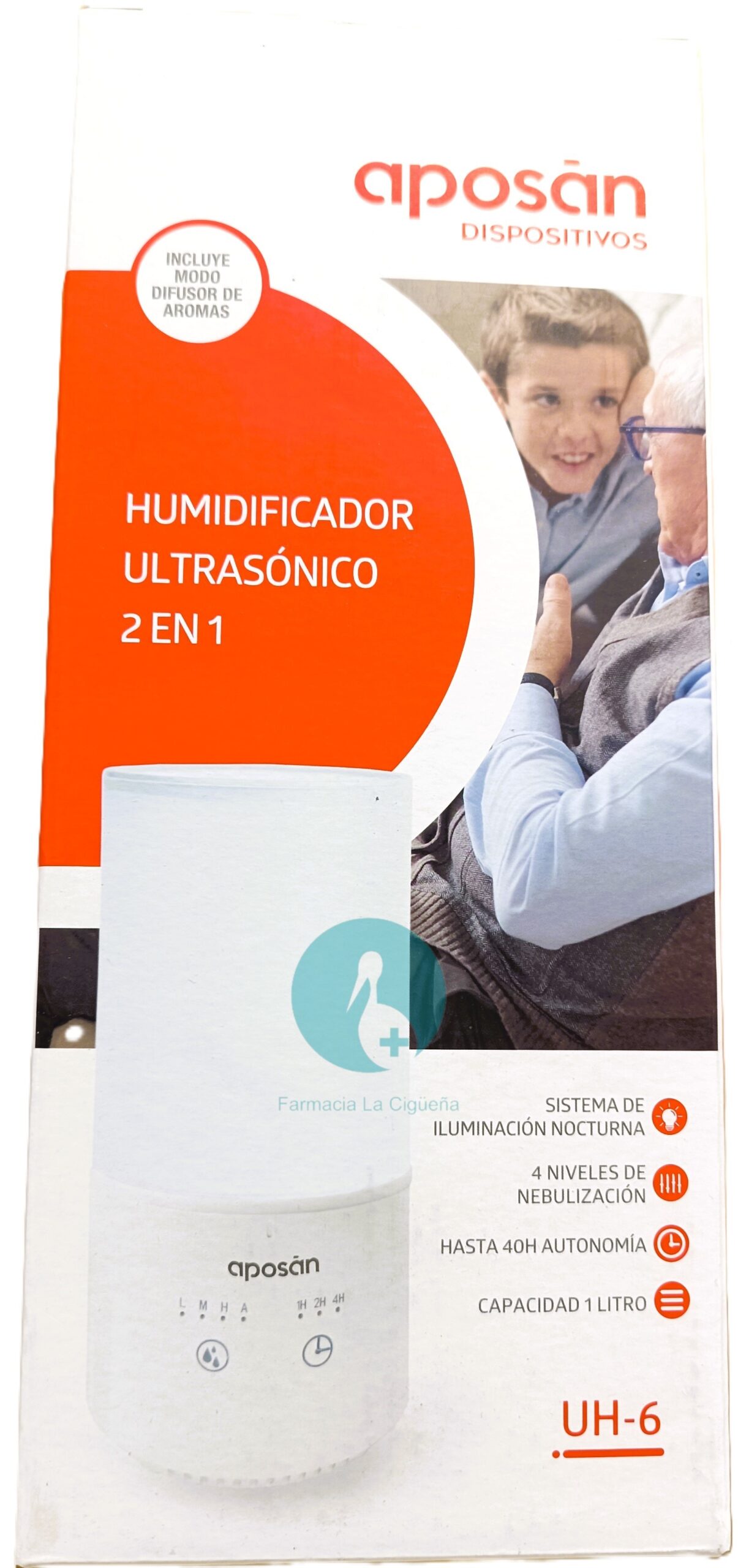APOSAN HUMIDIFICADOR ULTRASONICO UH-6 1 UNIDAD