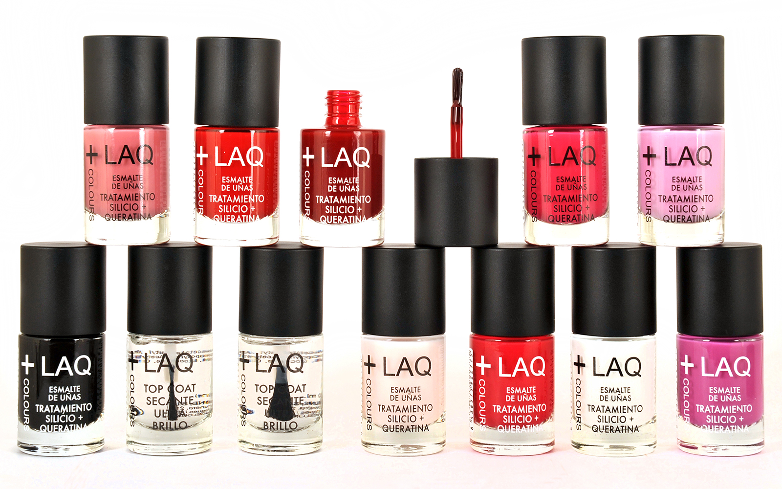 +LAQ COLOURS ESMALTE TRATAMIENTO SILICIO + KERATINA 1 ENVASE 10 ML COLOR 402