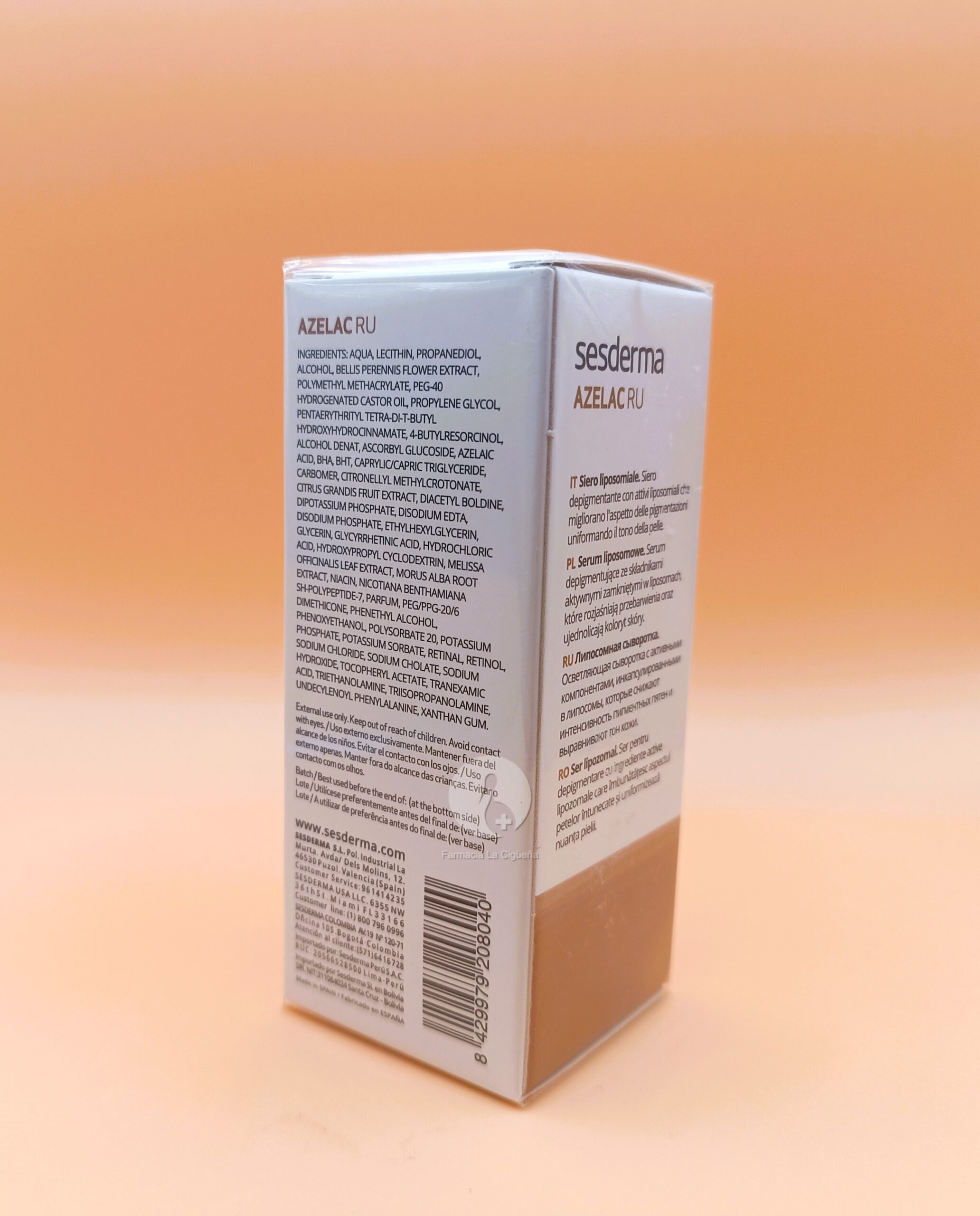 AZELAC RU SERUM LIPOSOMADO DESPIGMENTANTE 1 ENVASE 30 ML