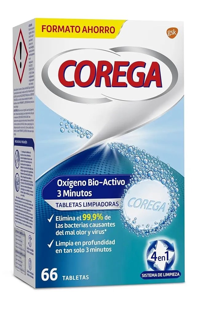 COREGA MAX FIJACION Y SELLADO + COREGA OXIGENO BIO-ACTIVO 1 ENVASE 70 G + 6 TABLETAS PROMOCION