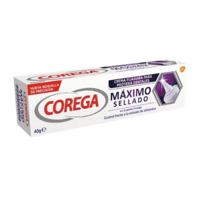 COREGA MAX FIJACION + SELLADO ADHESIVO PROTESIS DENTAL 1 ENVASE 40 G
