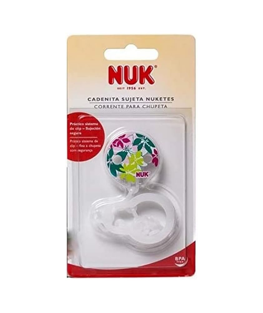 CADENITA CHUPETE NUK SUJETA NUKETE HAPPY 1 UNIDAD