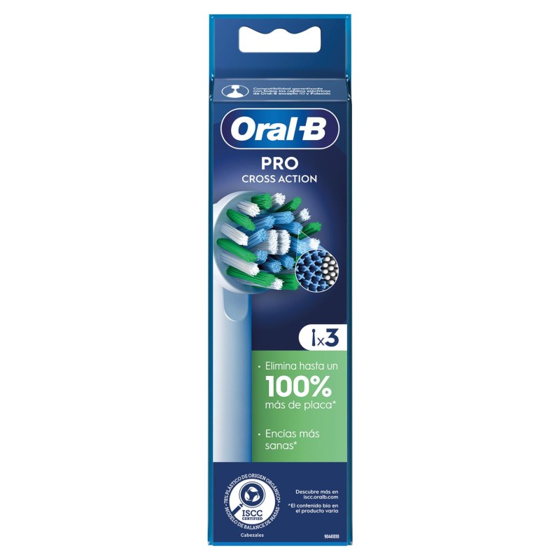 CEPILLO DENTAL ELECTRICO RECAMBIO ORAL-B PRO CROSS ACTION 3 CABEZALES