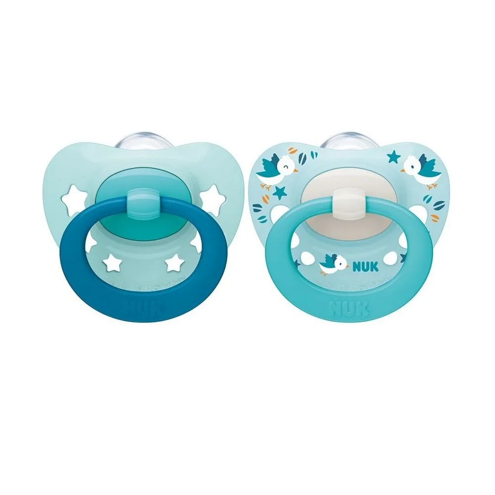 CHUPETE SILICONA NUK MOMMY FEEL 0 – 9 MESES 1 UNIDAD COLOR AZUL