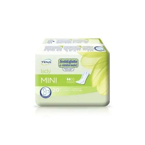 ABSORBENTE INCONTINENCIA ORINA LIGERA TENA DISCREET ULTRA MINI 20 UNIDADES