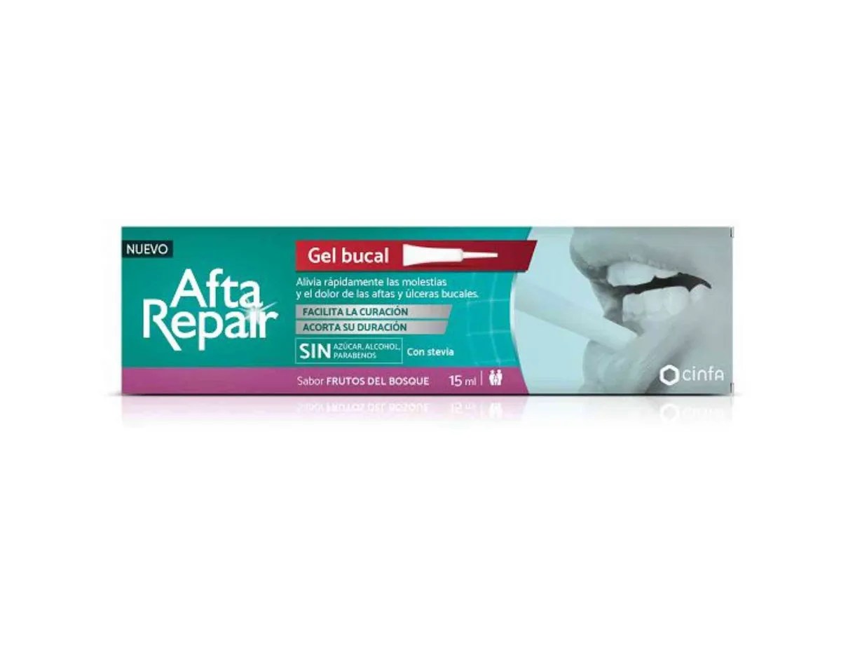 AFTA REPAIR GEL 1 ENVASE 15 ML SABOR FRUTOS DEL BOSQUE