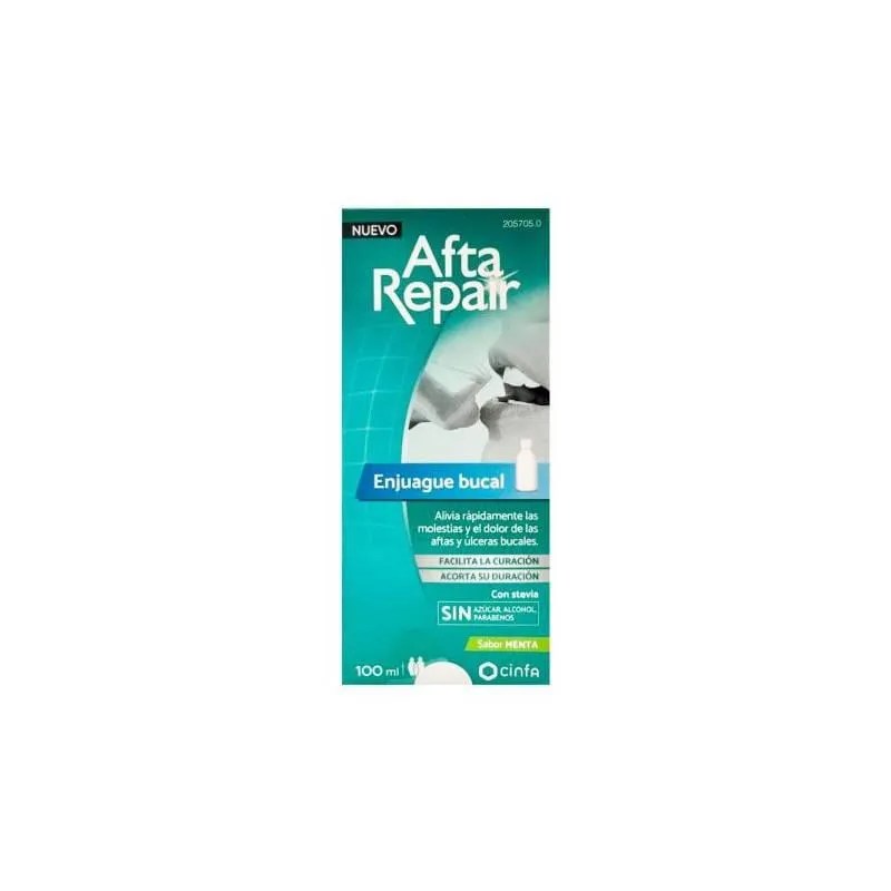 AFTA REPAIR ENGUAJUE BUCAL 1 ENVASE 100 ML SABOR MENTA