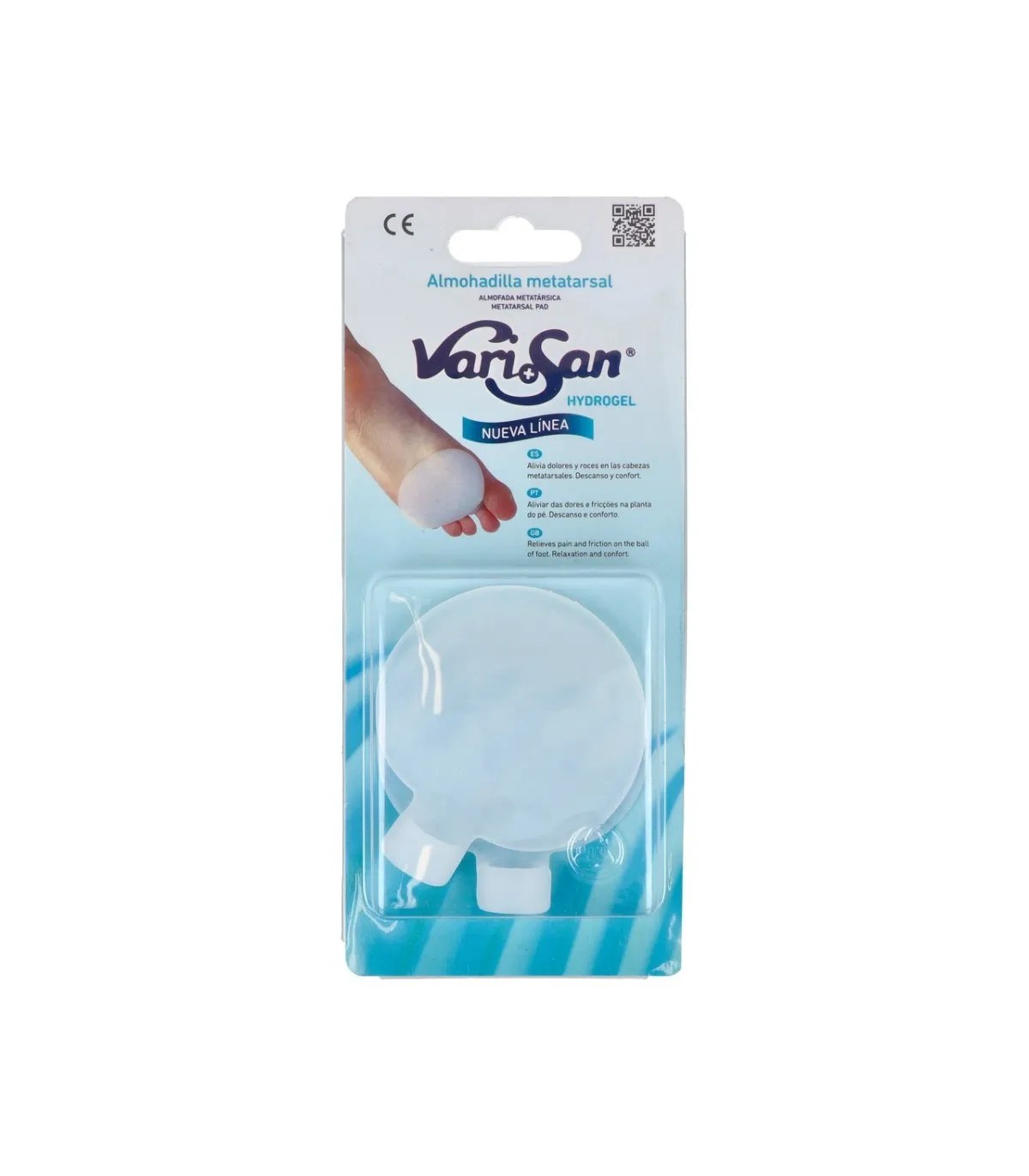 ALMOHADILLA METATARSAL ANTIDESLIZANTE HYDROGEL VARISAN 1 UNIDAD