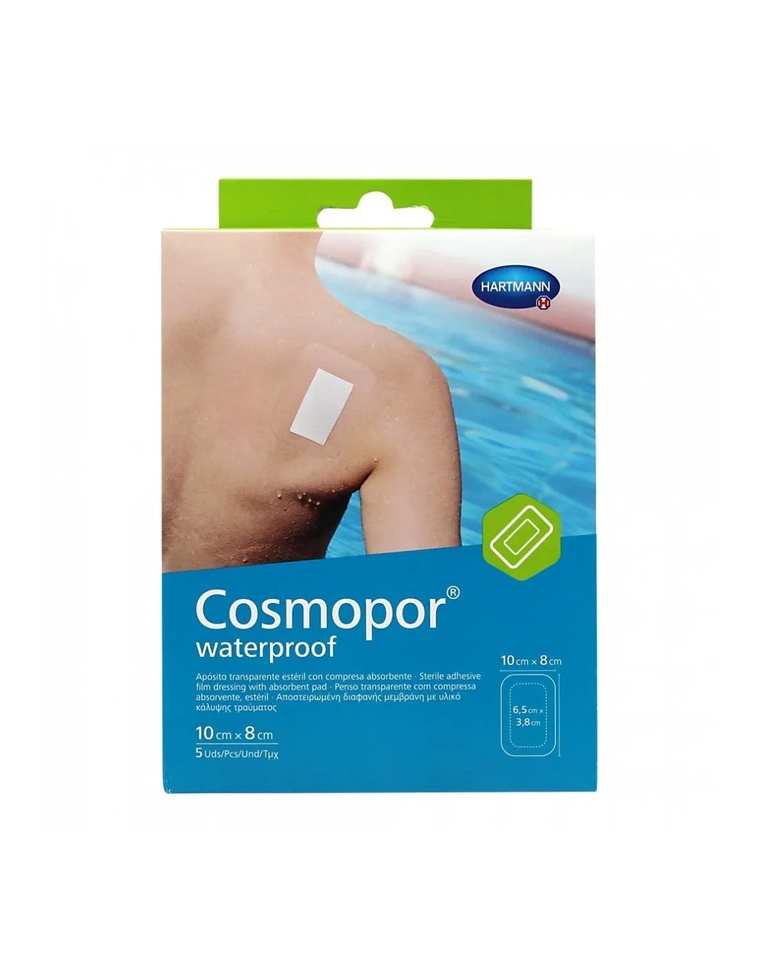APOSITO ADHESIVO COSMOPOR WATERPROOF 5 UNIDADES 10 X 8 CM