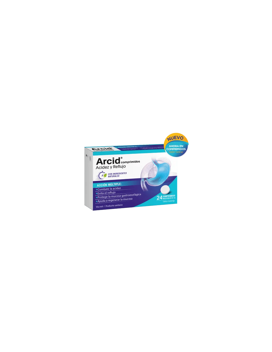 ARCID 24 COMPRIMIDOS MASTICABLES SABOR NARANJA