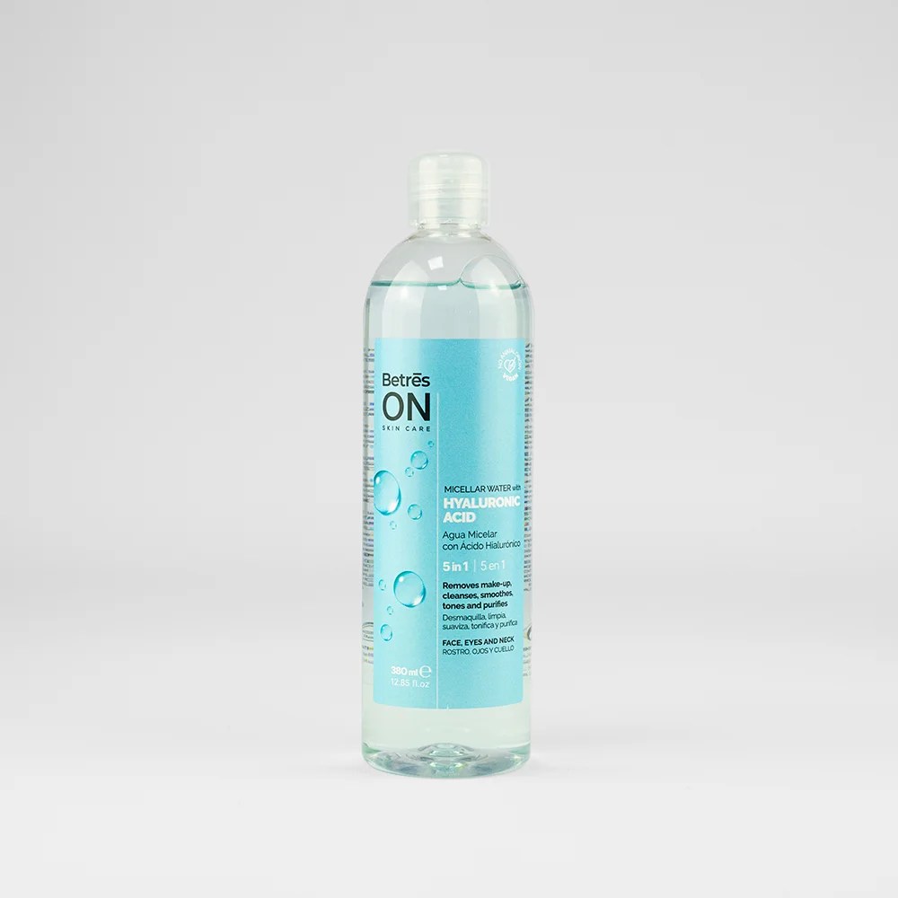 BETRÉS ON AGUA MICELAR CON ÁCIDO HIALURÓNICO 380 ML