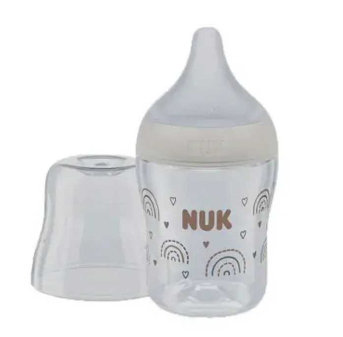 BIBERON PP SILICONA NUK PERFECT MATCH FLUJO S 1 UNIDAD 150 ML ARCOIRIS