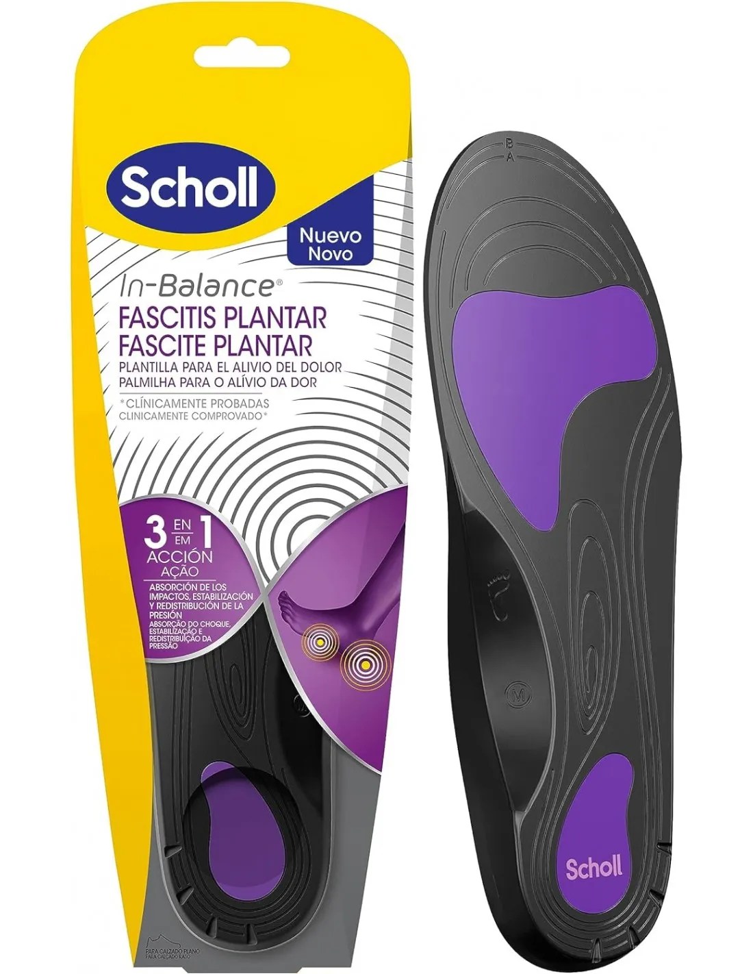 DR SCHOLL PLANTILLA IN-BALANCE FASCITIS PLANTAR T. L