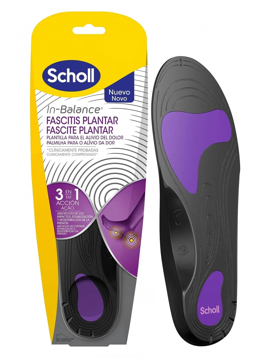 DR SCHOLL PLANTILLA IN-BALANCE FASCITIS PLANTAR T. M