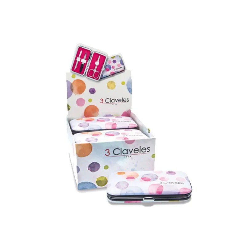 ESTUCHE DE MANICURA 3 CLAVELES