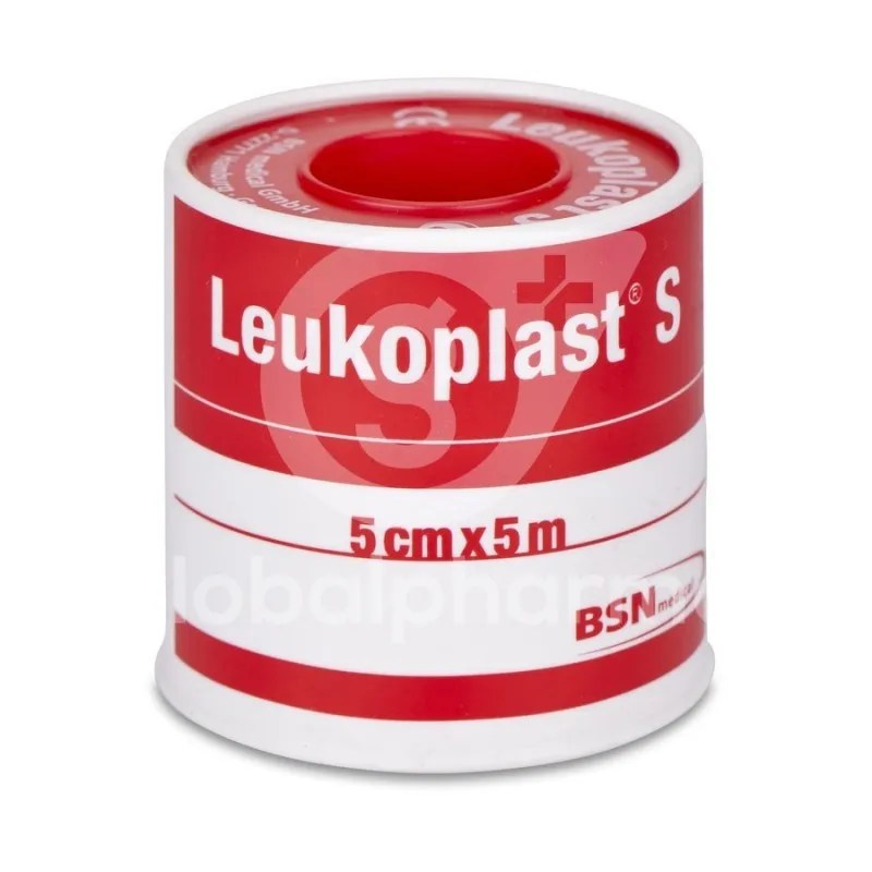 ESPARADRAPO LEUKOPLAST 1 UNIDAD 5 M X 5 CM COLOR BLANCO