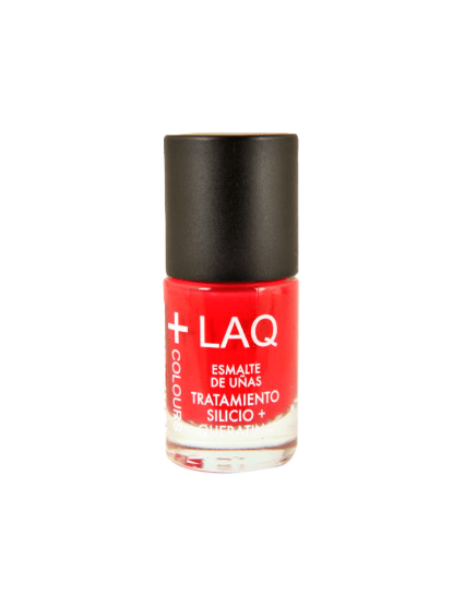 +LAQ COLOURS ESMALTE TRATAMIENTO SILICIO + KERATINA 1 ENVASE 10 ML COLOR 407