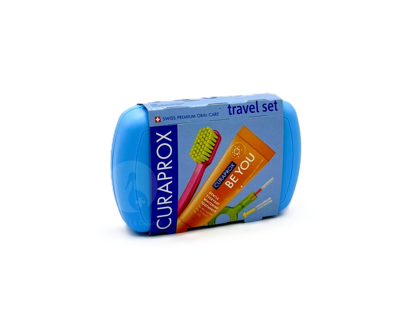 CURAPROX KIT VIAJE CEPILLO +PASTA DE 10ML SABOR PEACH +APRICOT