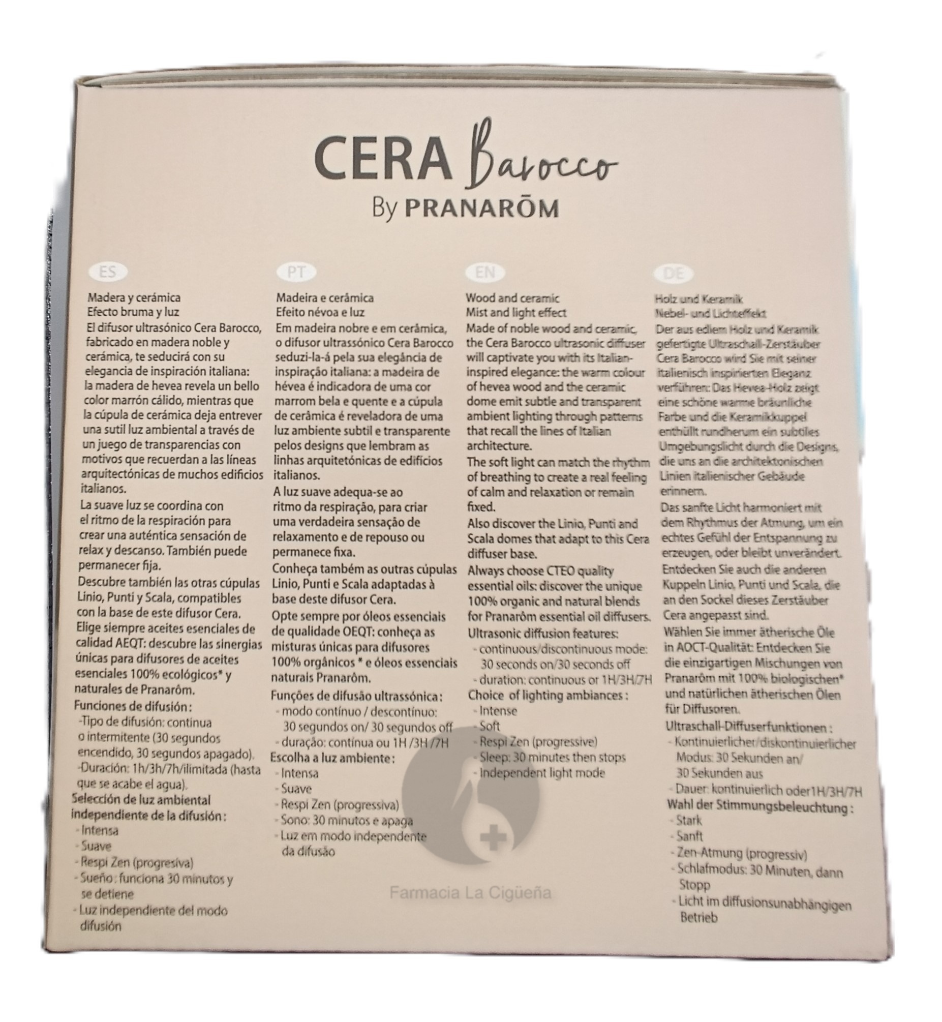 PRANAROM CERA BAROCCO DIFUSOR ULTRASONICO