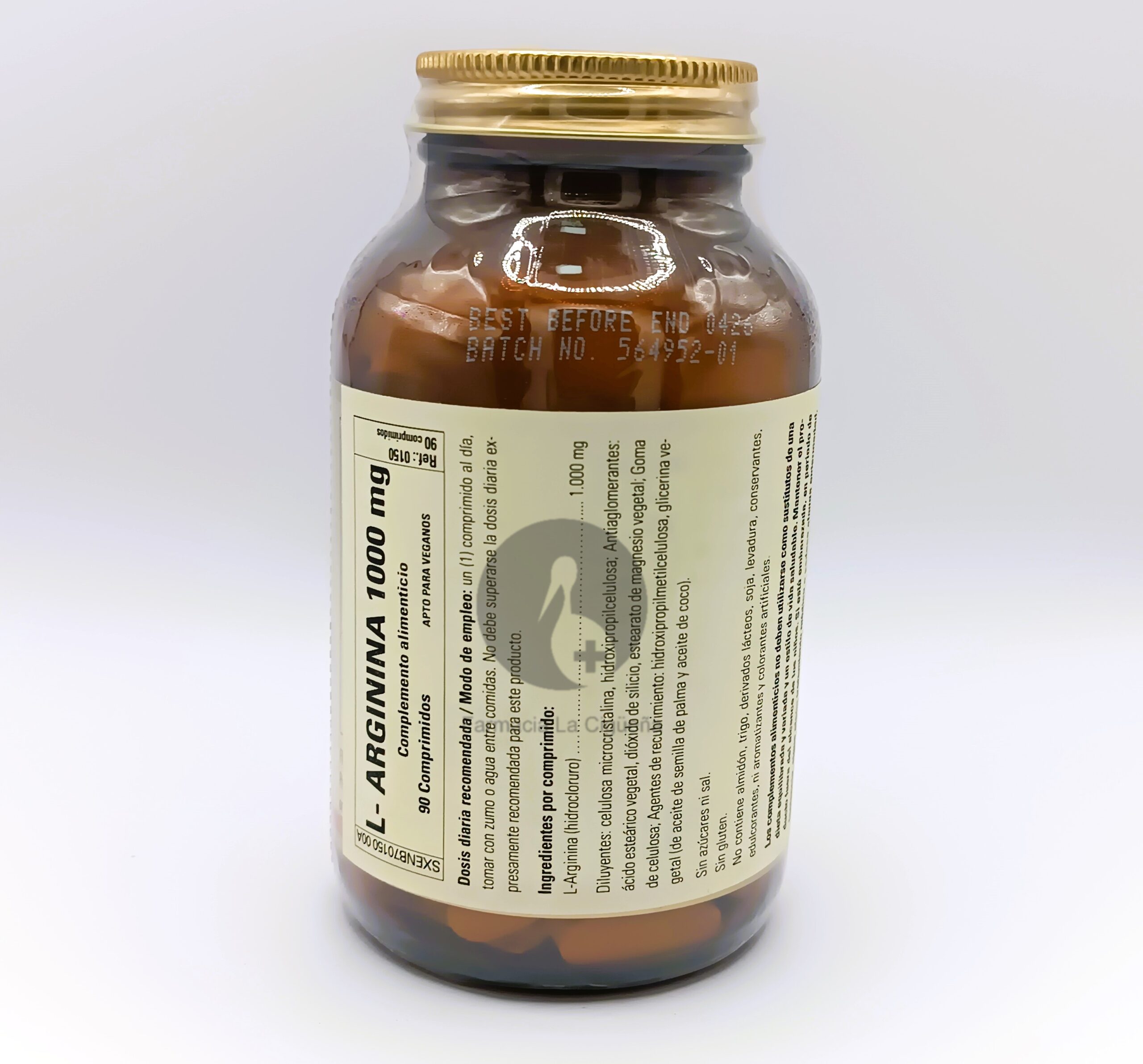 L-ARGININA 1000MG 90COMP SOLGAR