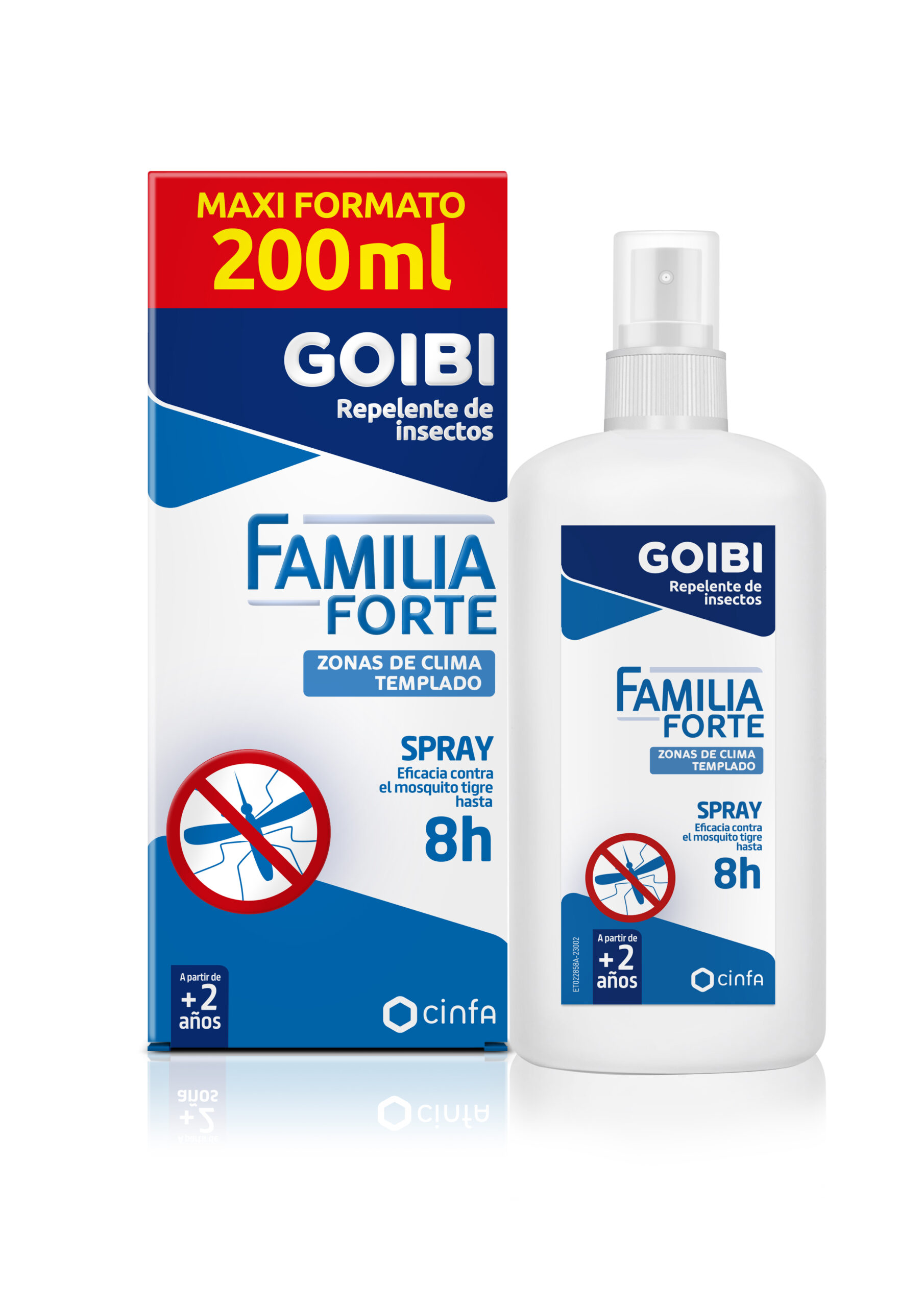 GOIBI FAMILIA FORTE REPELENTE DE INSECTOS 1 SPRAY 200 ML
