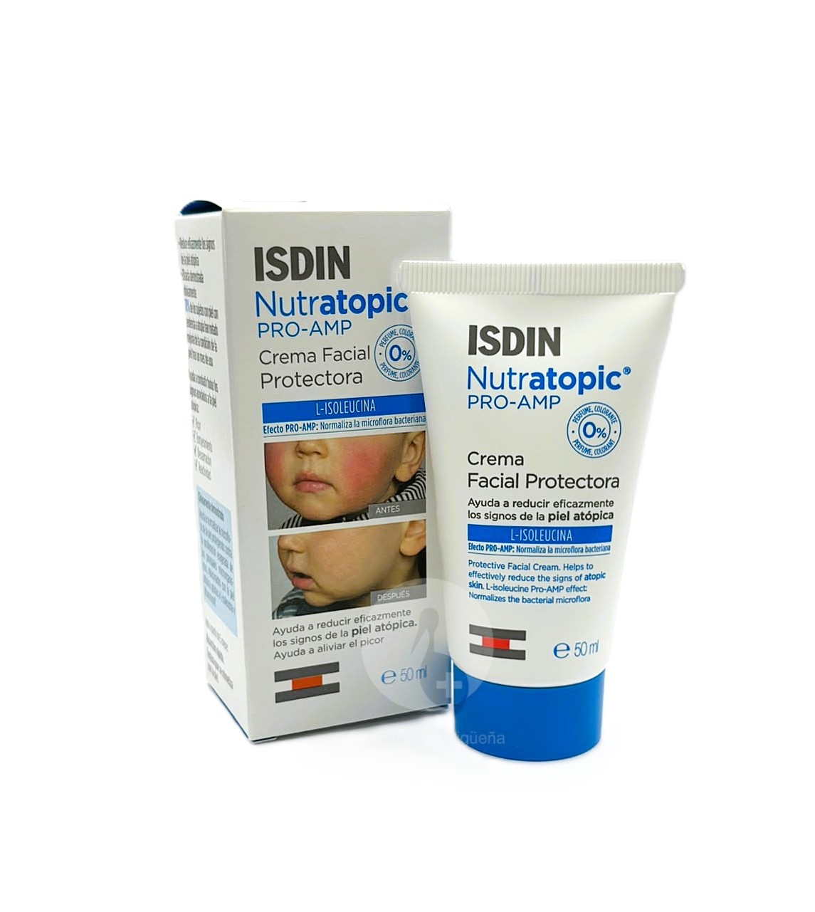 ISDIN NUTRATOPIC PRO-AMP CREMA FACIAL PROTECTORA 1 ENVASE 50 ML