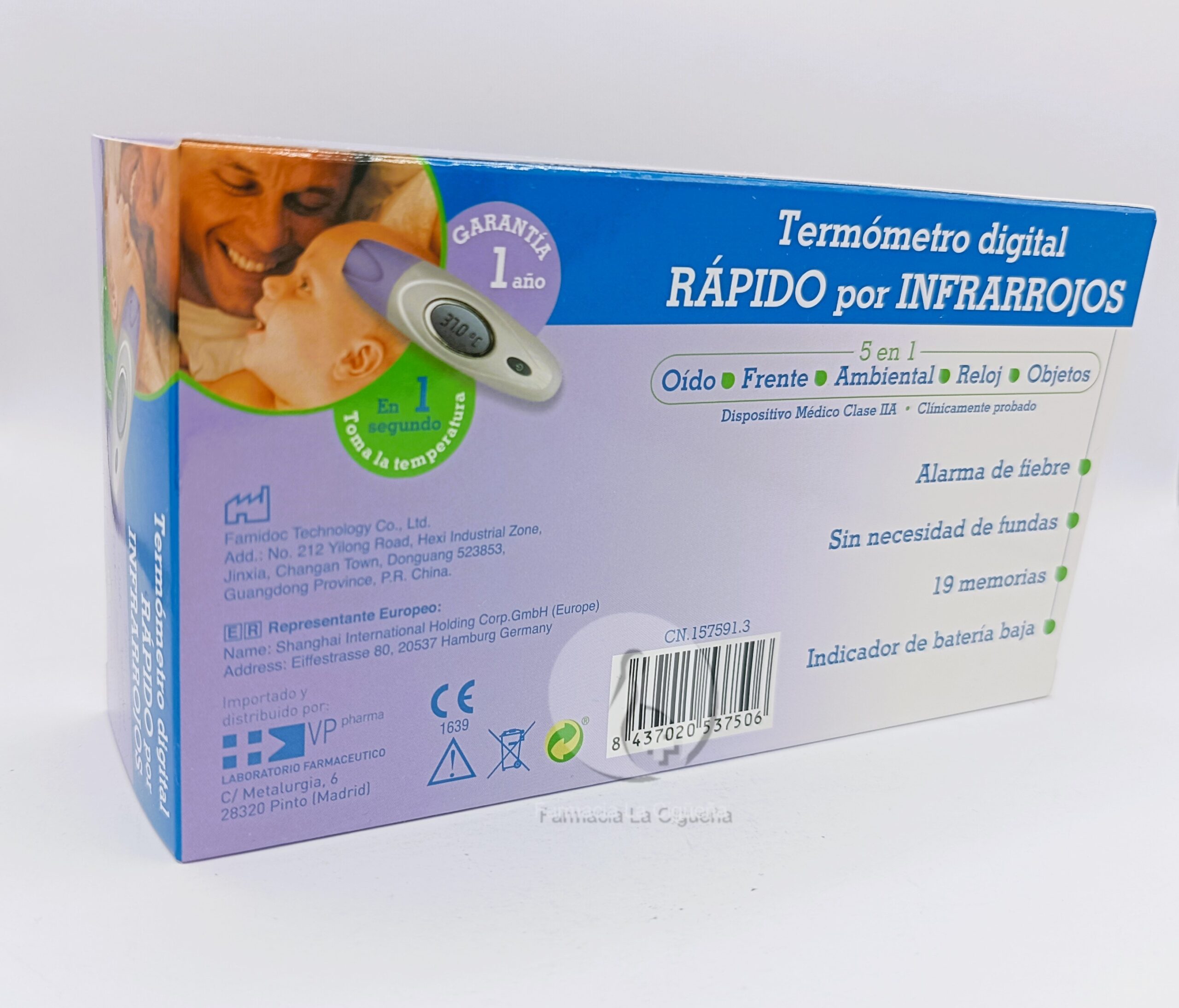 TERMOMETRO INFRARROJOS VP NATURA 5 EN 1