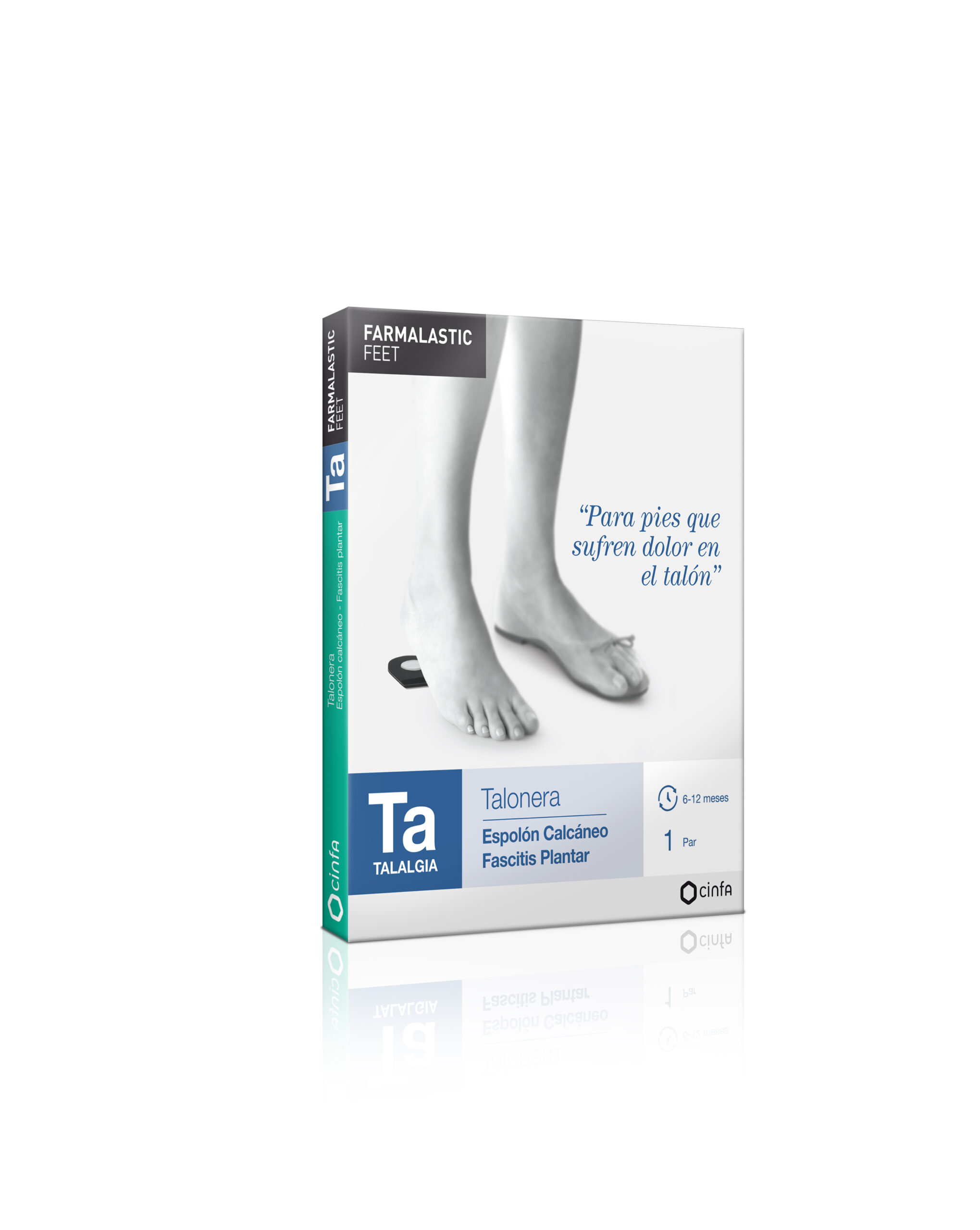 TALONERA FARMALASTIC FEET TALLA GRANDE 2 UNIDADES