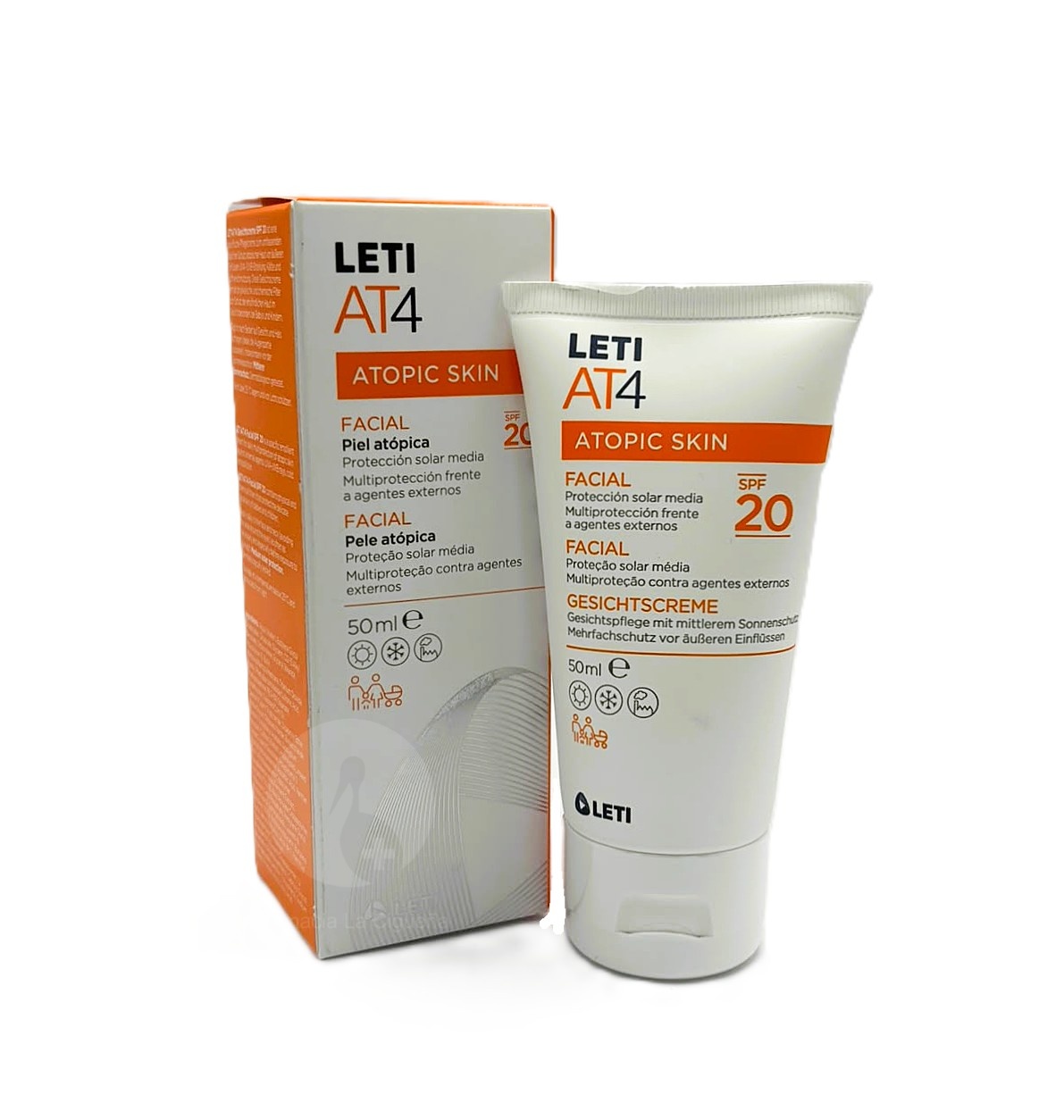 LETI AT4 CREMA FACIAL SPF 20 CREMA 1 TUBO 50 ML