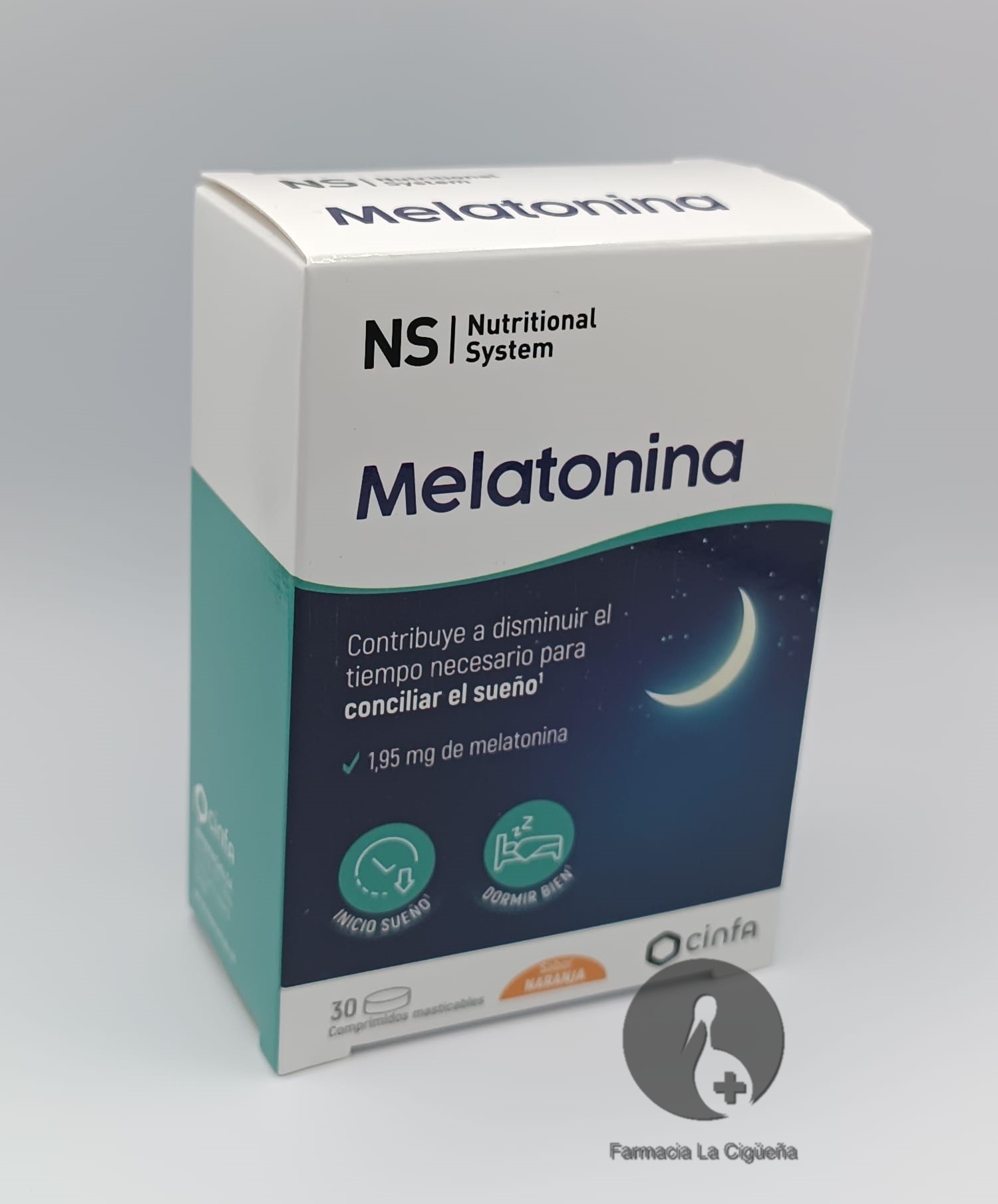 NS MELATONINA 1,95 MG 30 COMPRIMIDOS MASTICABLES SABOR NARANJA