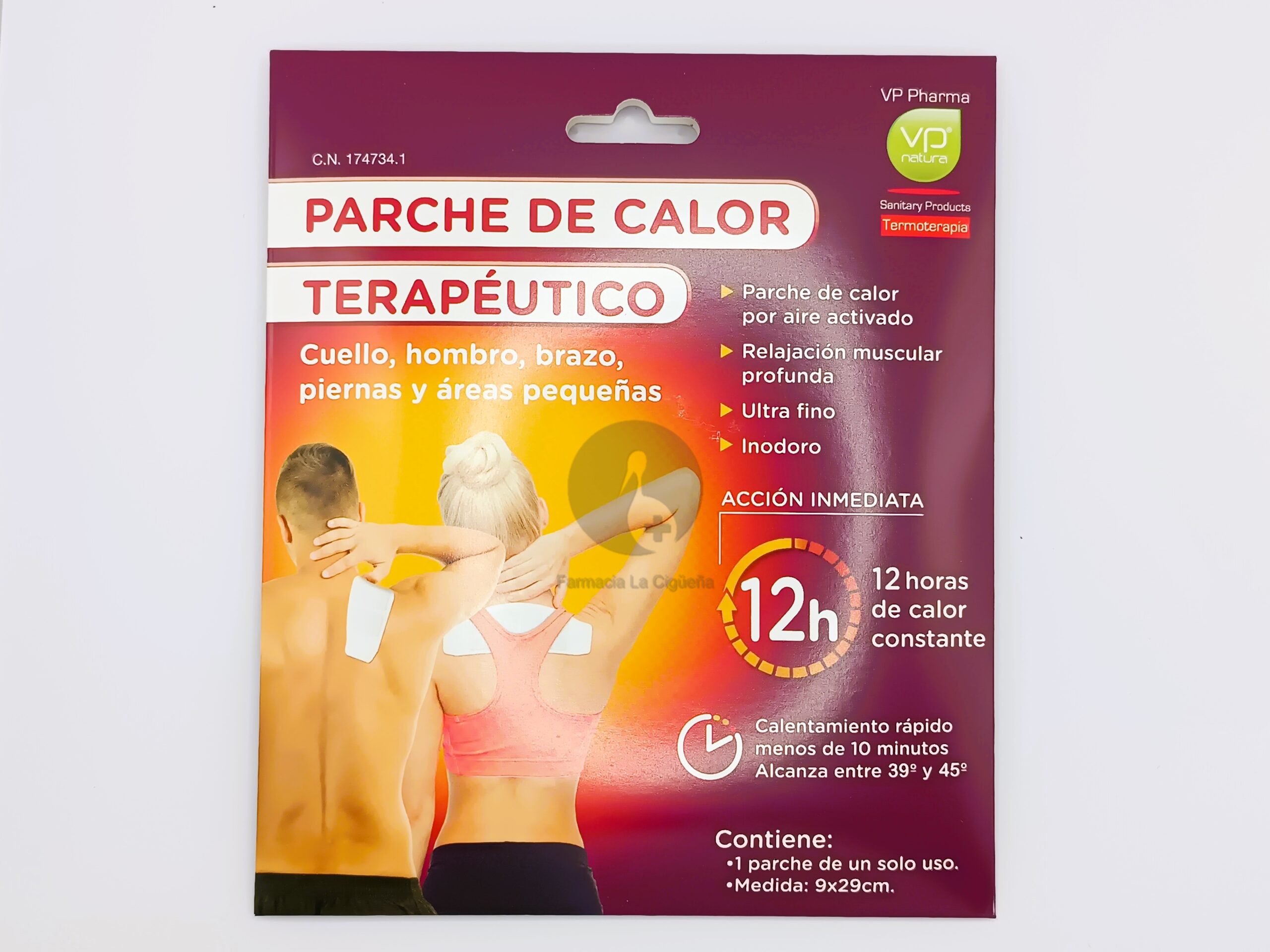 VP NATURA PARCHE DE CALOR TERAPEUTICO 1 PARCHE