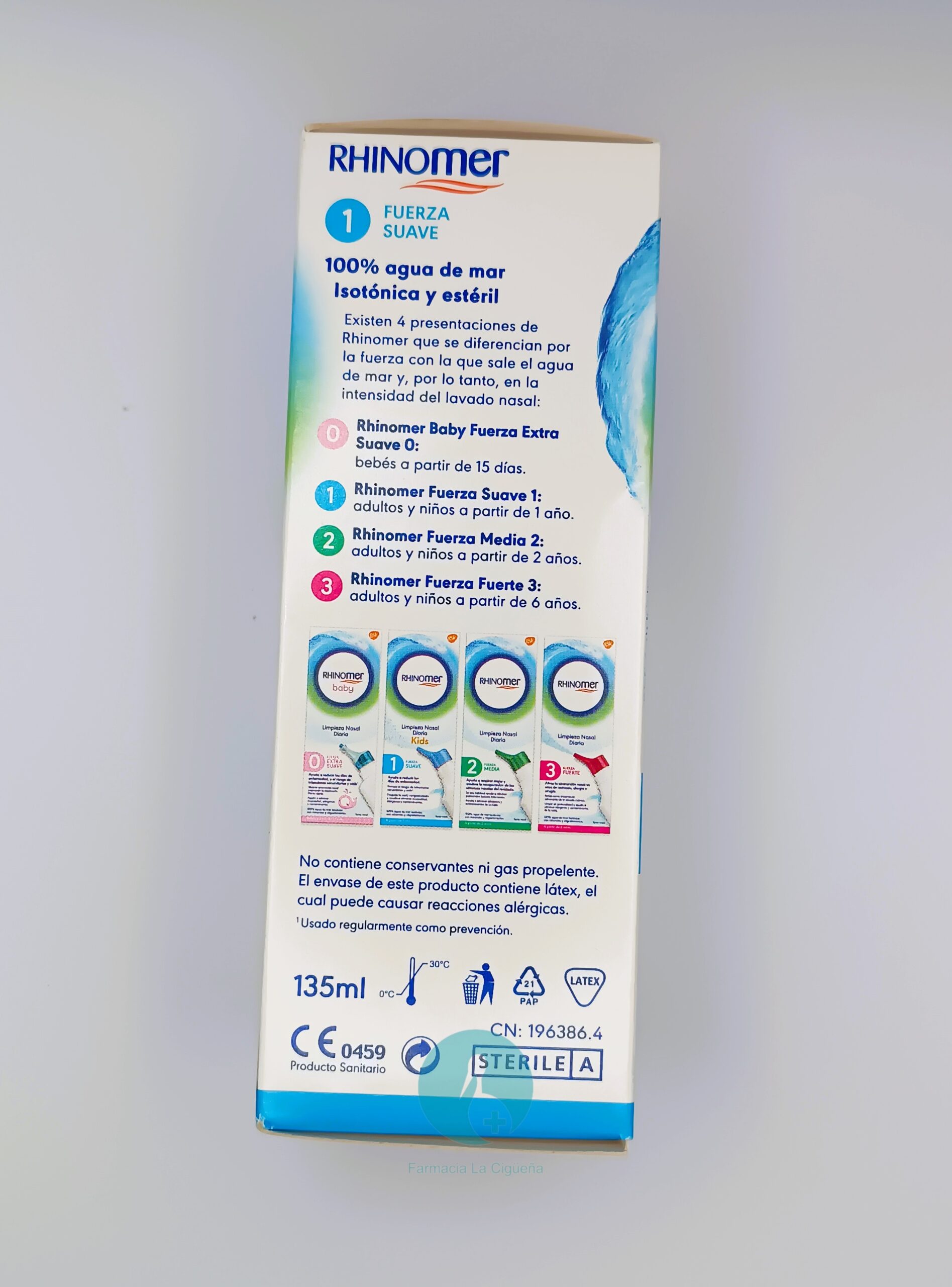 RHINOMER LIMPIEZA NASAL F-1 1 NEBULIZADOR 135 ML