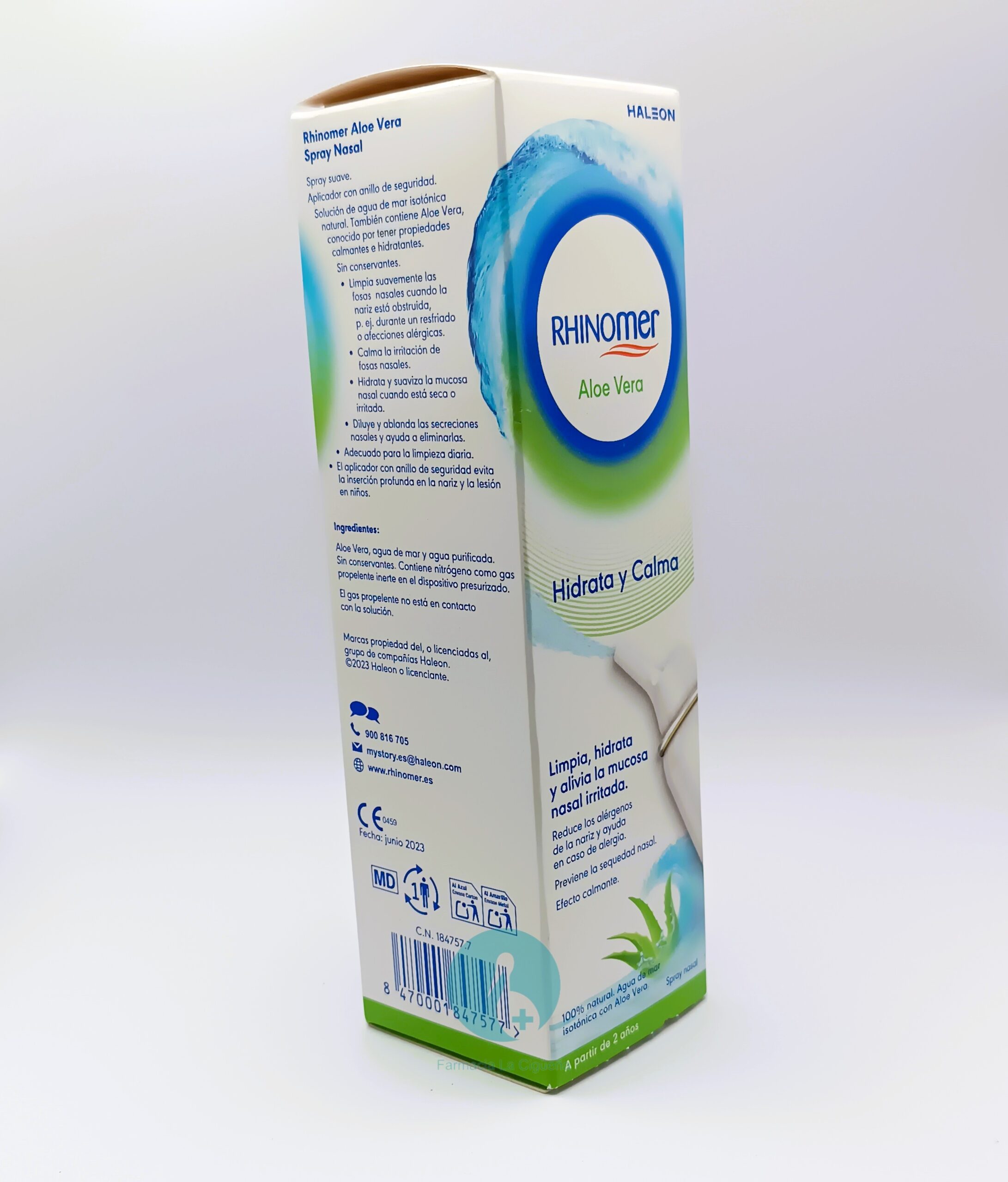 RHINOMER ALOE VERA 1 ENVASE 100 ML