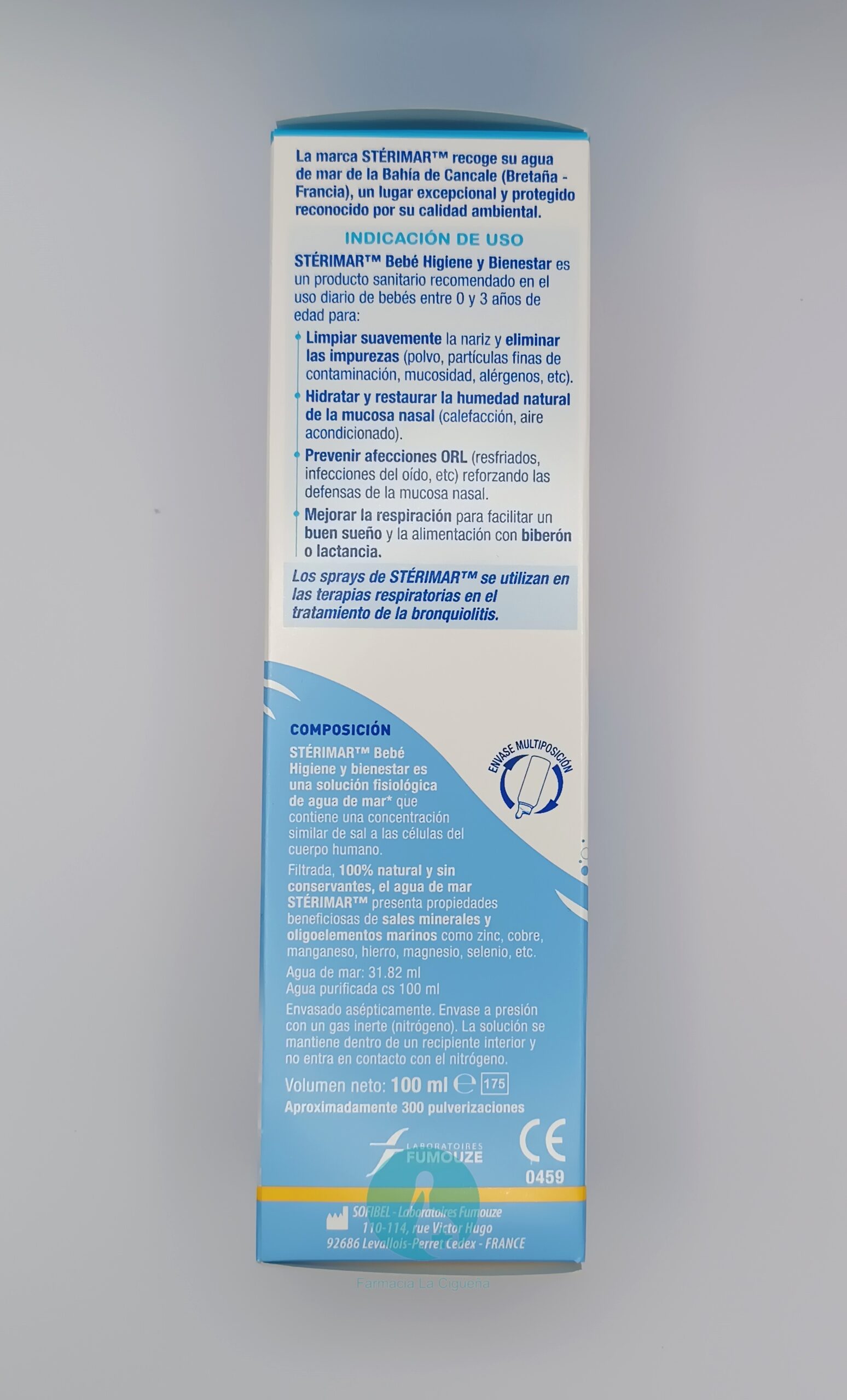 STERIMAR BEBE HIGIENE Y BIENESTAR 1 ENVASE 100 ML