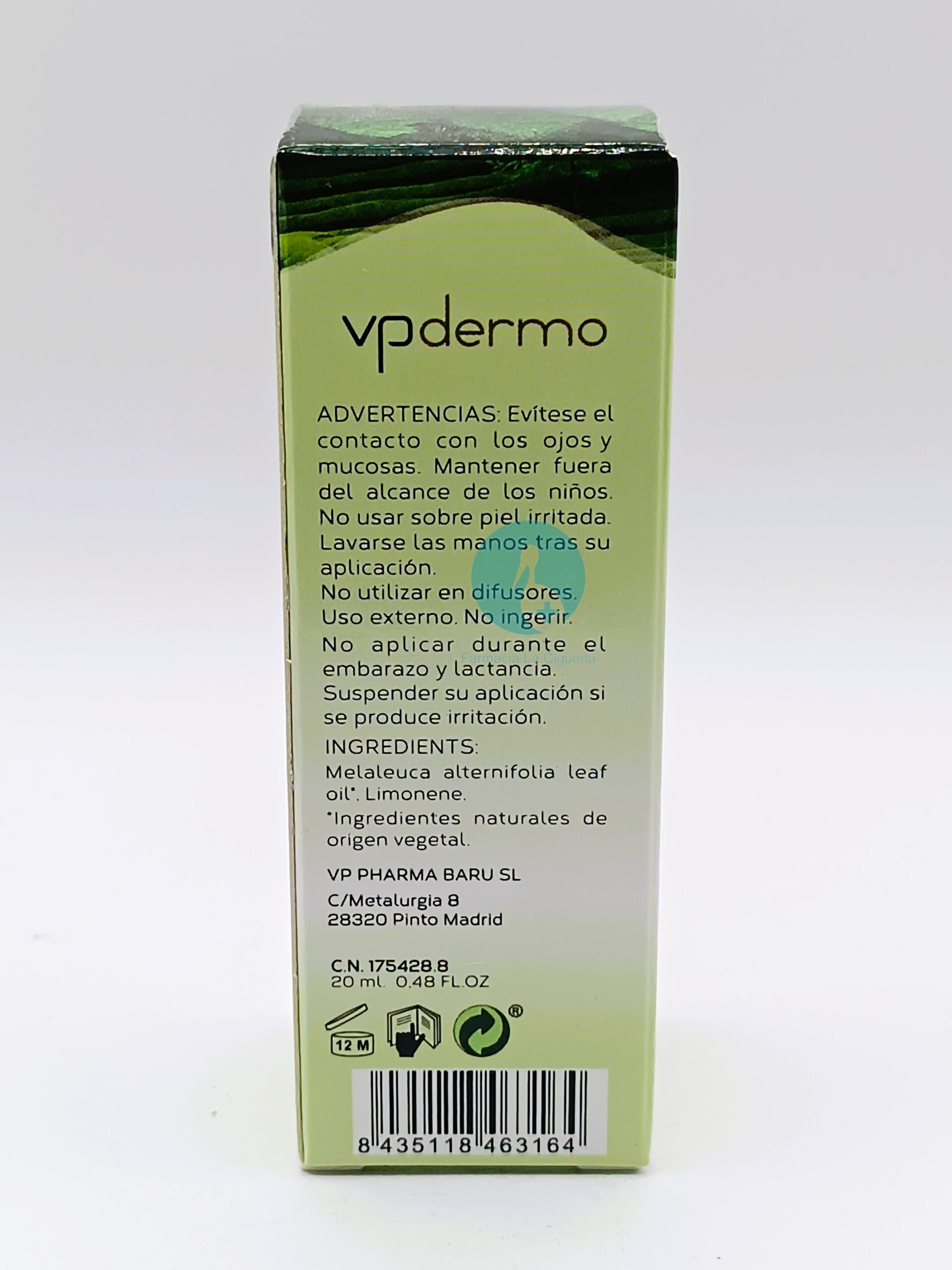 VP DERMO ACEITE ESENCIAL DE ARBOL DEL TE 1 ENVASE 20 ML