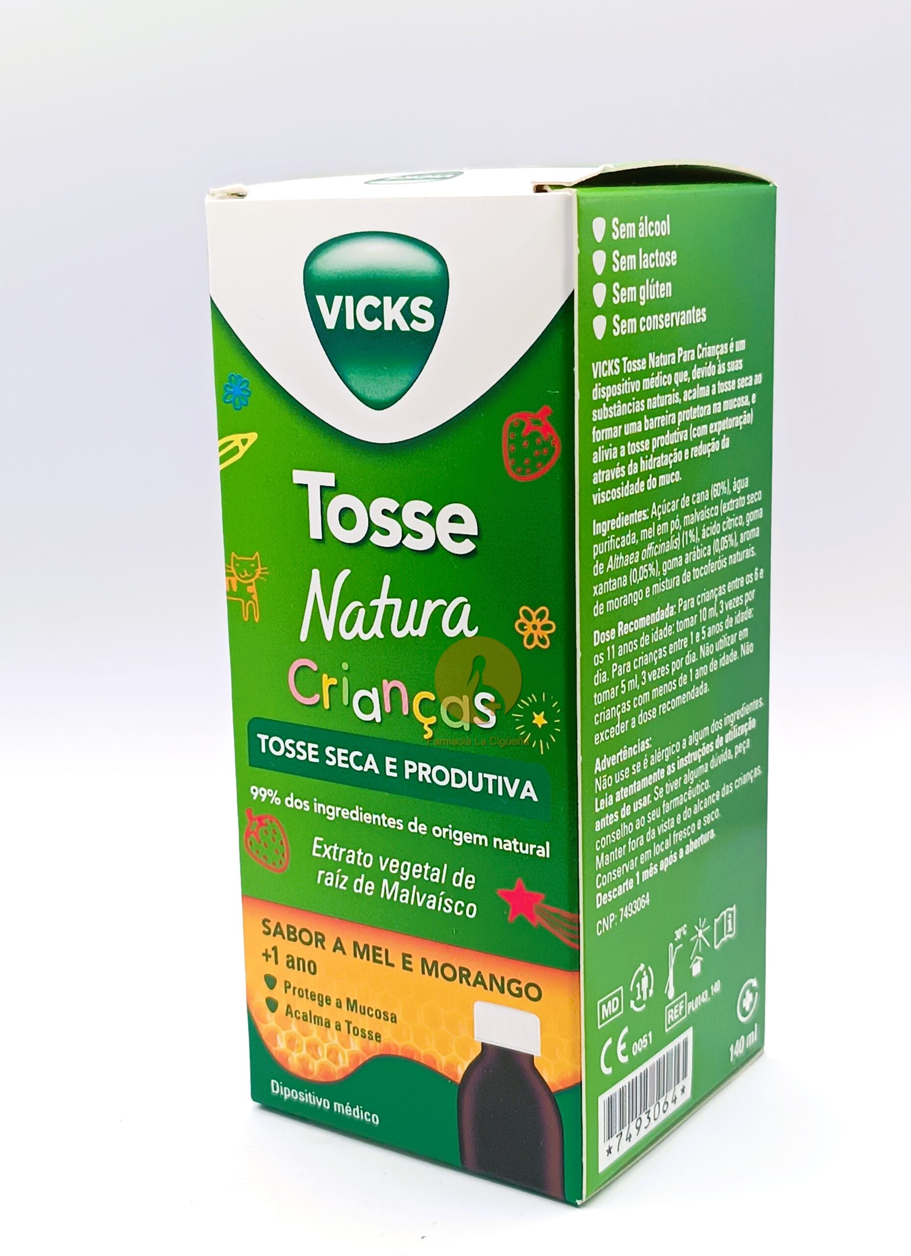 FORMULA NATURA TOS NIÑOS 1 FRASCO 140 ML SABOR MIEL Y FRESA