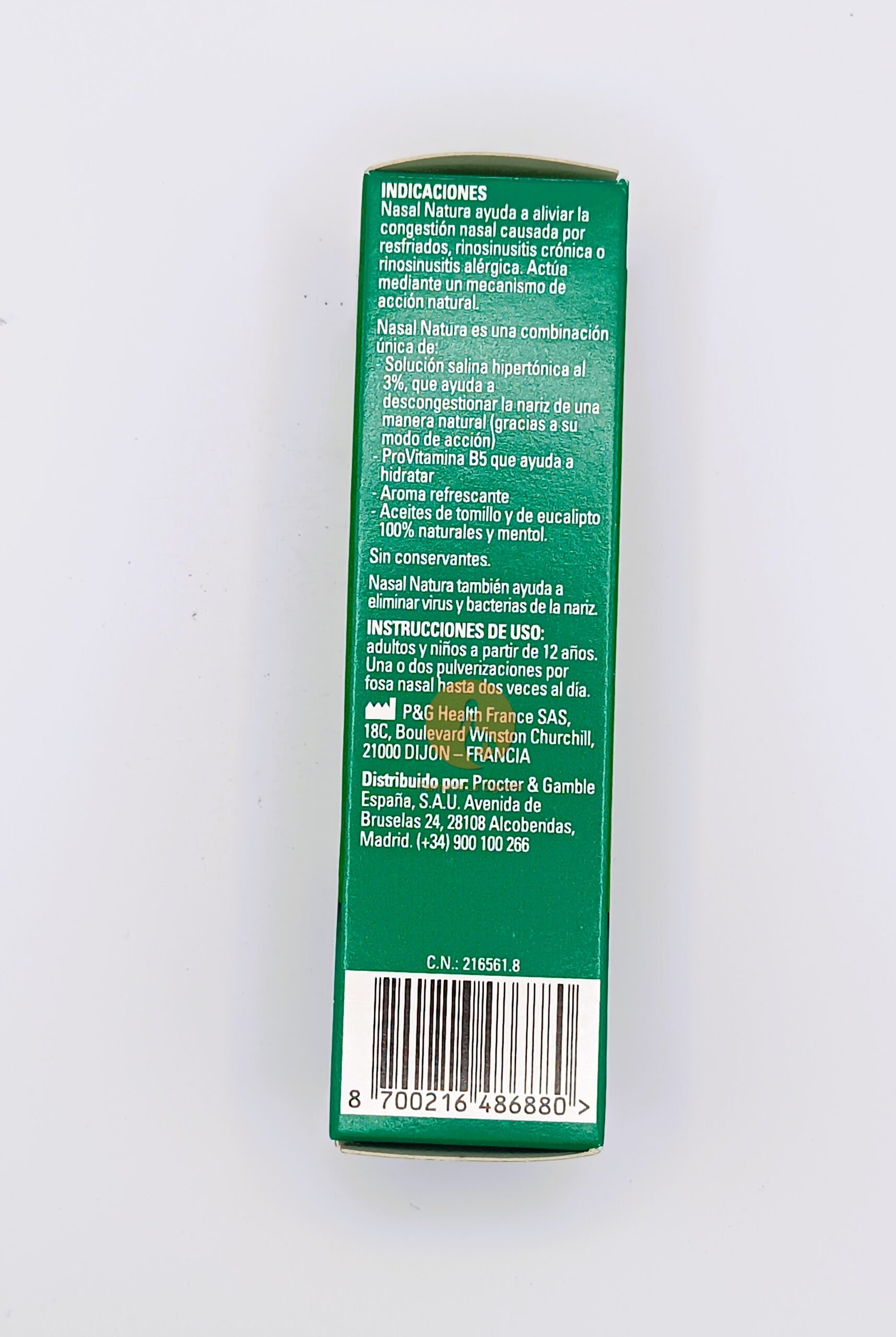 NASAL NATURA 1 FRASCO 20 ML