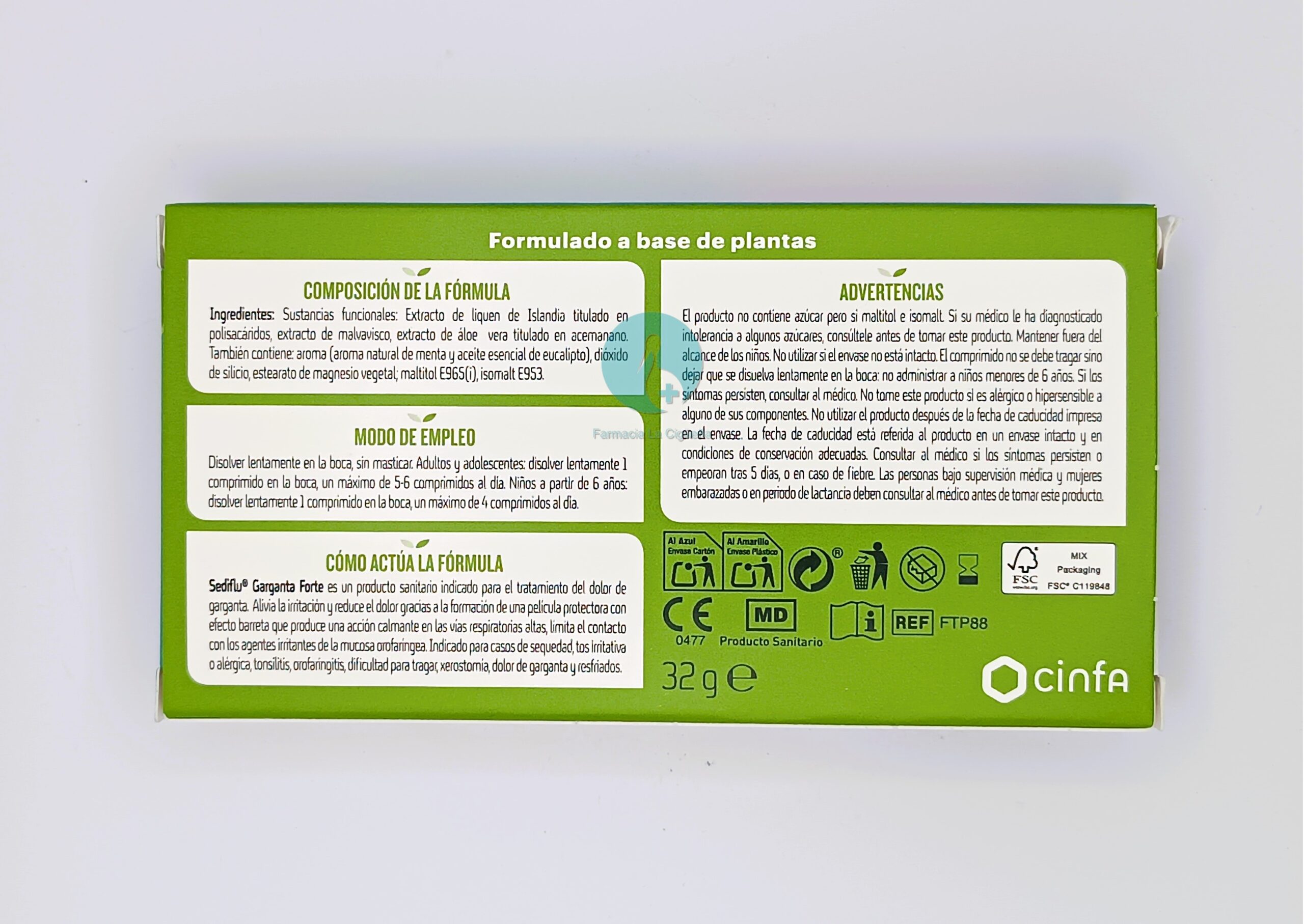 SANTE VERTE SEDIFLU GARGANTA FORTE 20 COMPRIMIDOS PARA CHUPAR