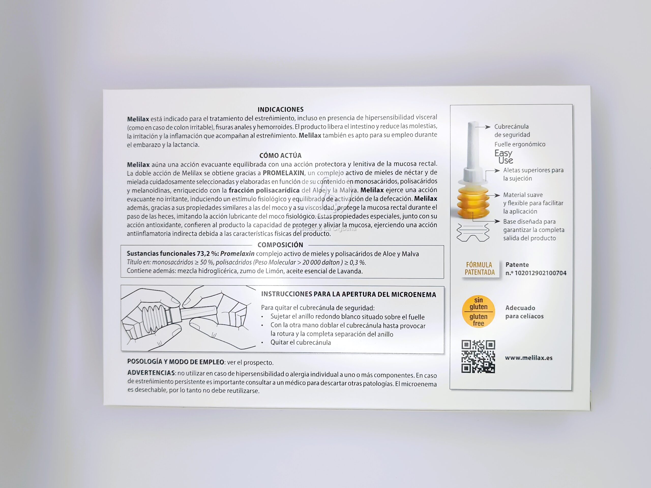 MELILAX ADULT MICROENEMAS 6 UNIDADES 10 G