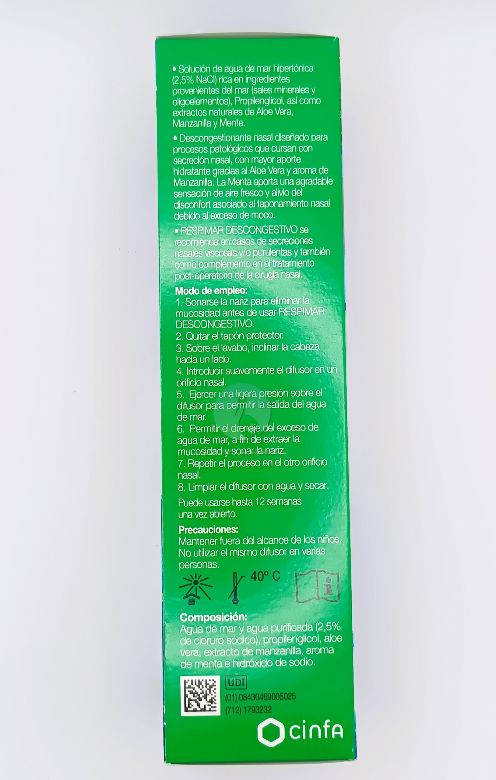 RESPIMAR DESCONGESTIVO 1 ENVASE 120 ML