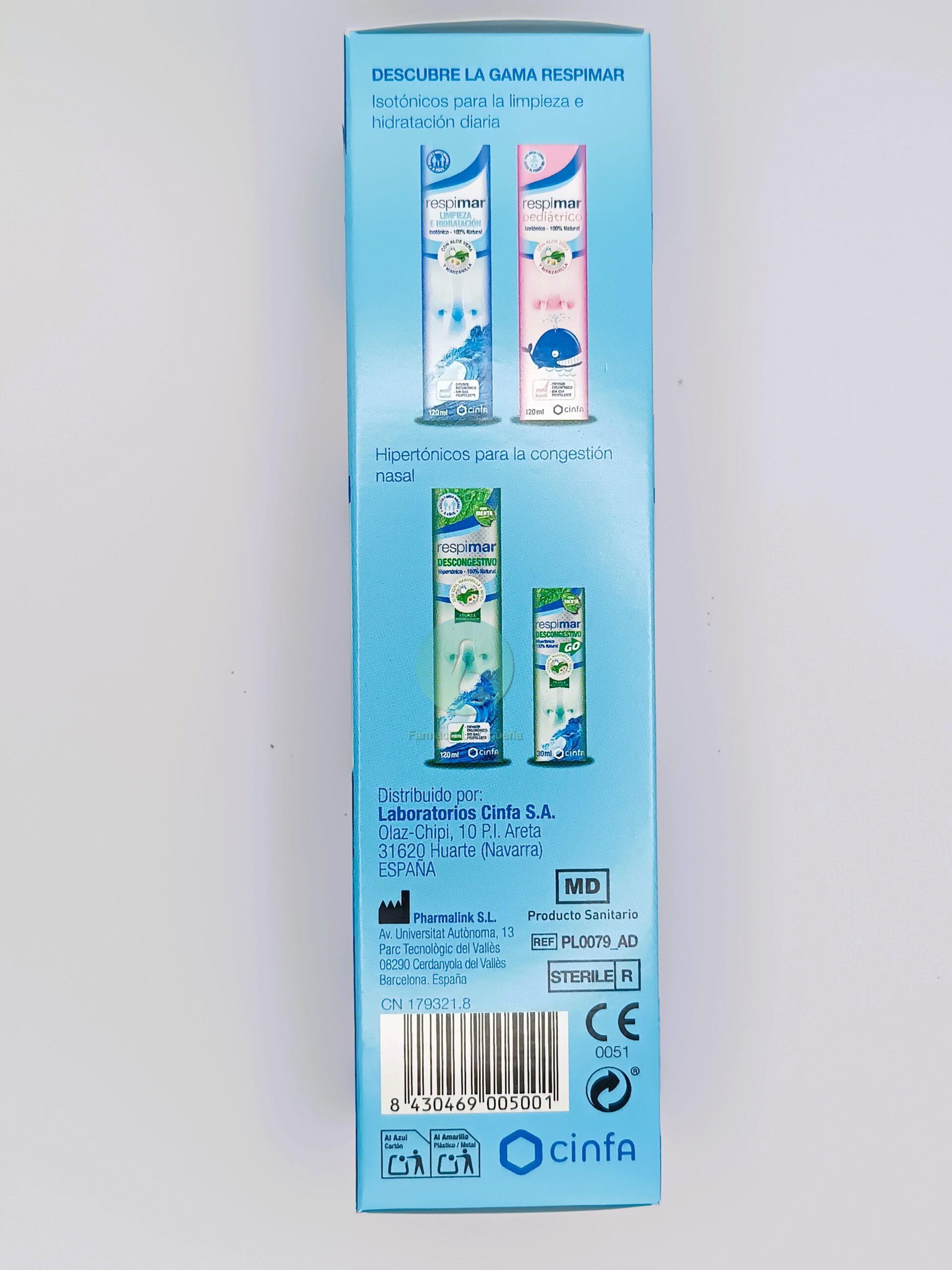 RESPIMAR LIMPIEZA E HIDRATACION 1 ENVASE 120 ML