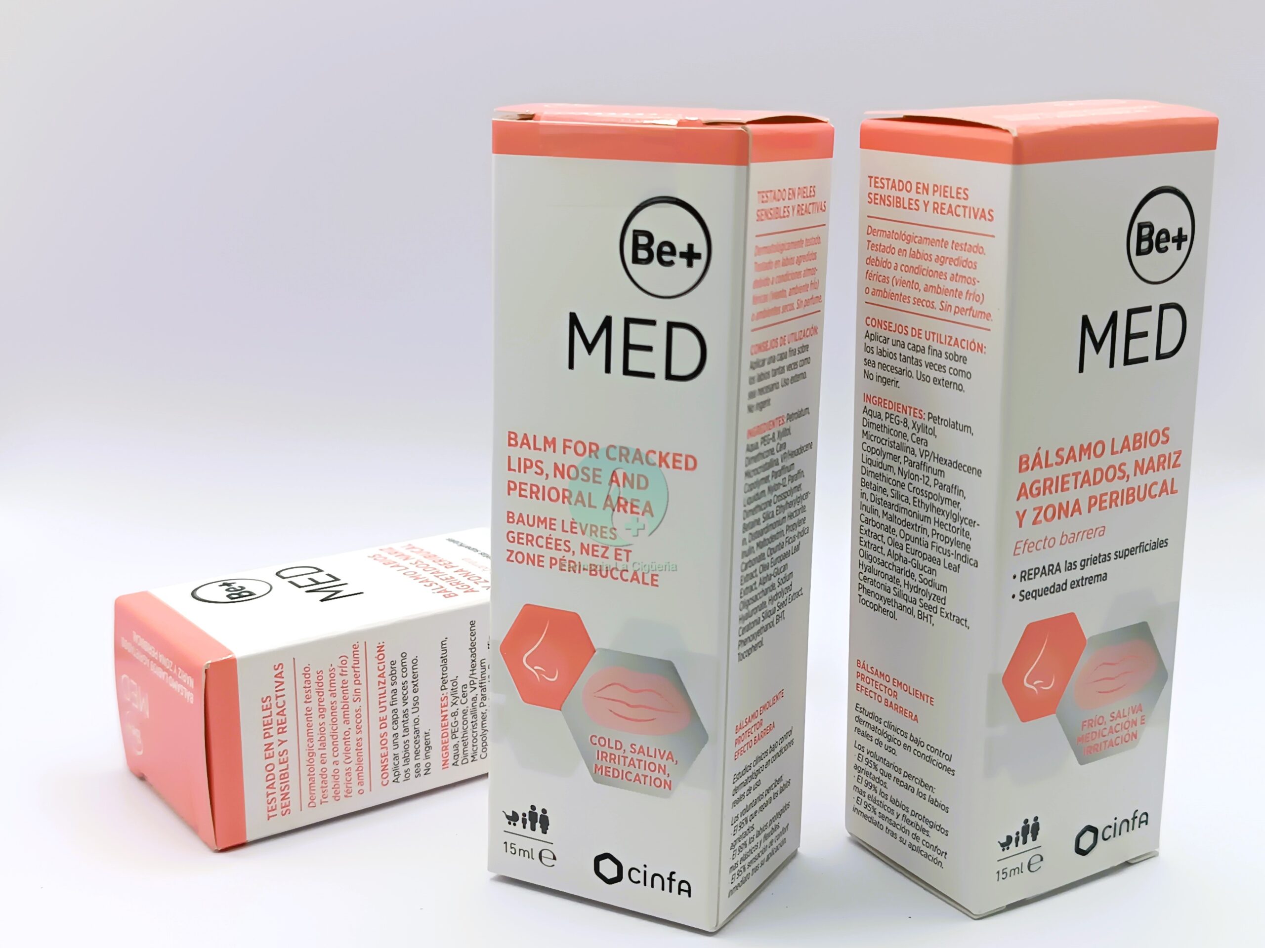 BE+ MED BALSAMO LABIOS AGRIETADOS NARIZ Y ZONA PERIBUCAL 1 TUBO 15 ML