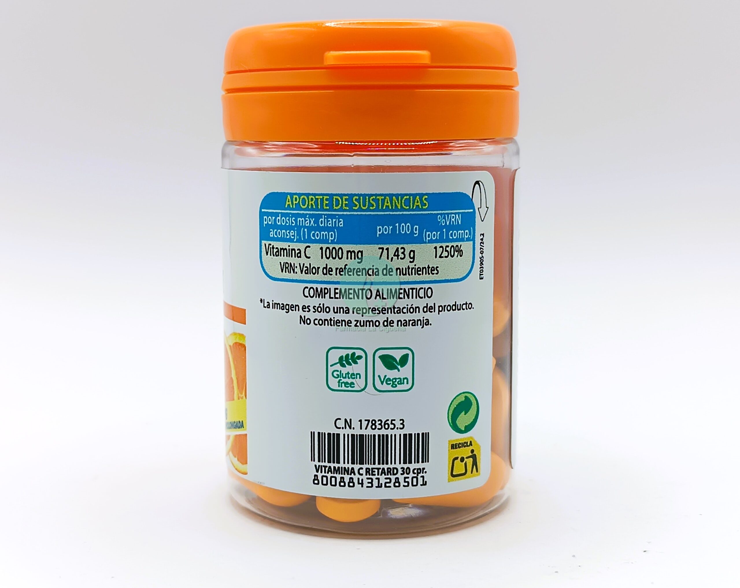 VITAMINA C PURA RETARD ESI 1000 MG 30 COMPRIMIDOS