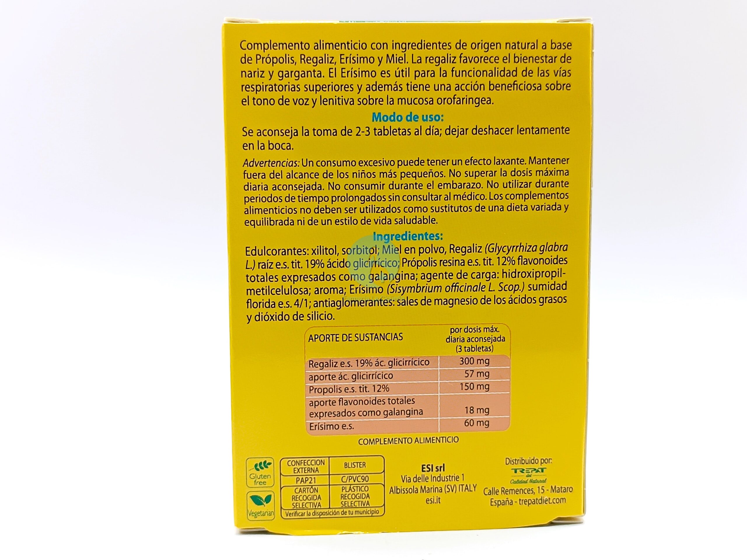 PROPOLAID PROPOLGOLA MASTICABLE ESI 30 TABLETAS SABOR MIEL