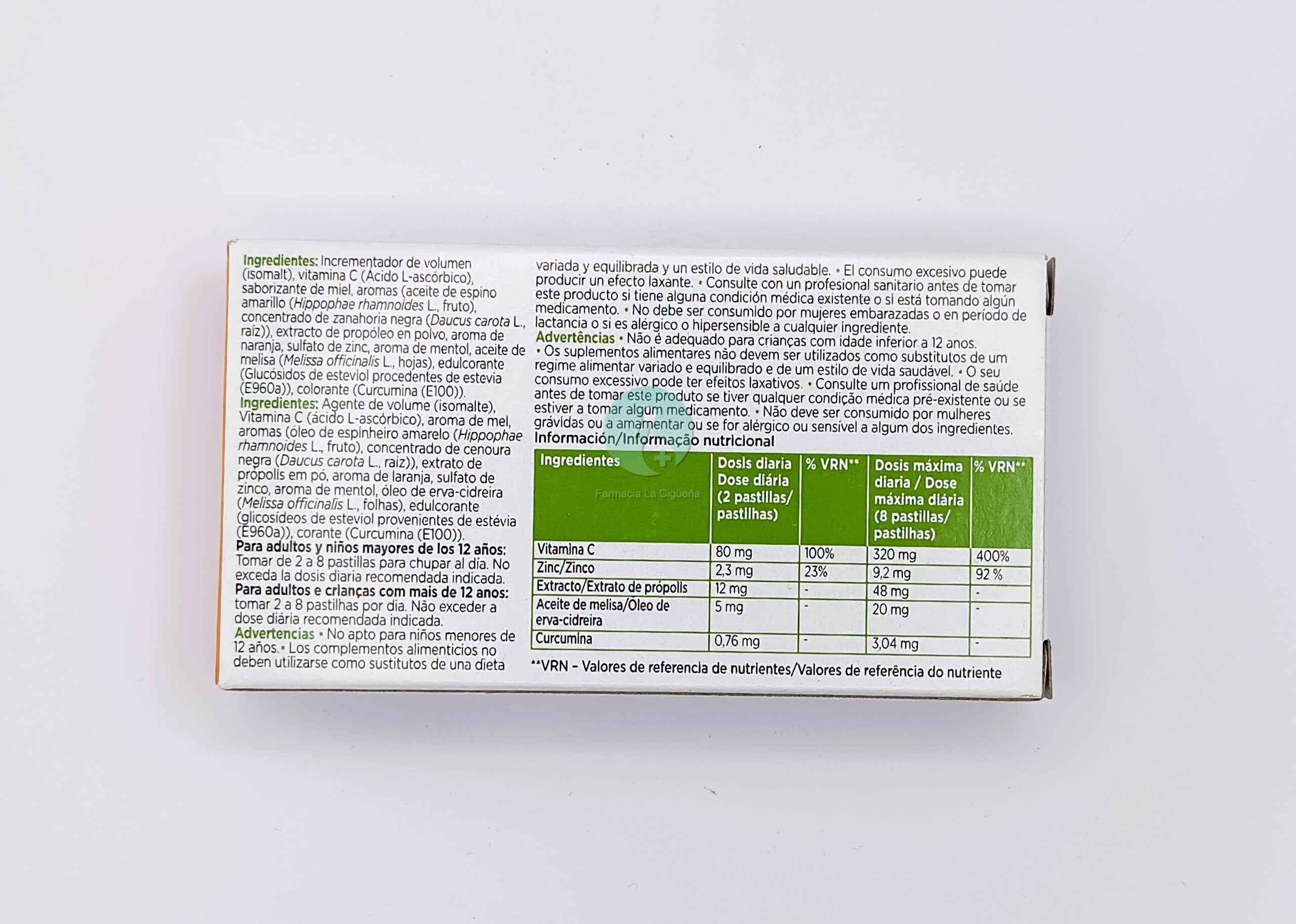 STREPHERBAL 16 PASTILLAS PARA CHUPAR SABOR PROPOLIS MELISA MIEL