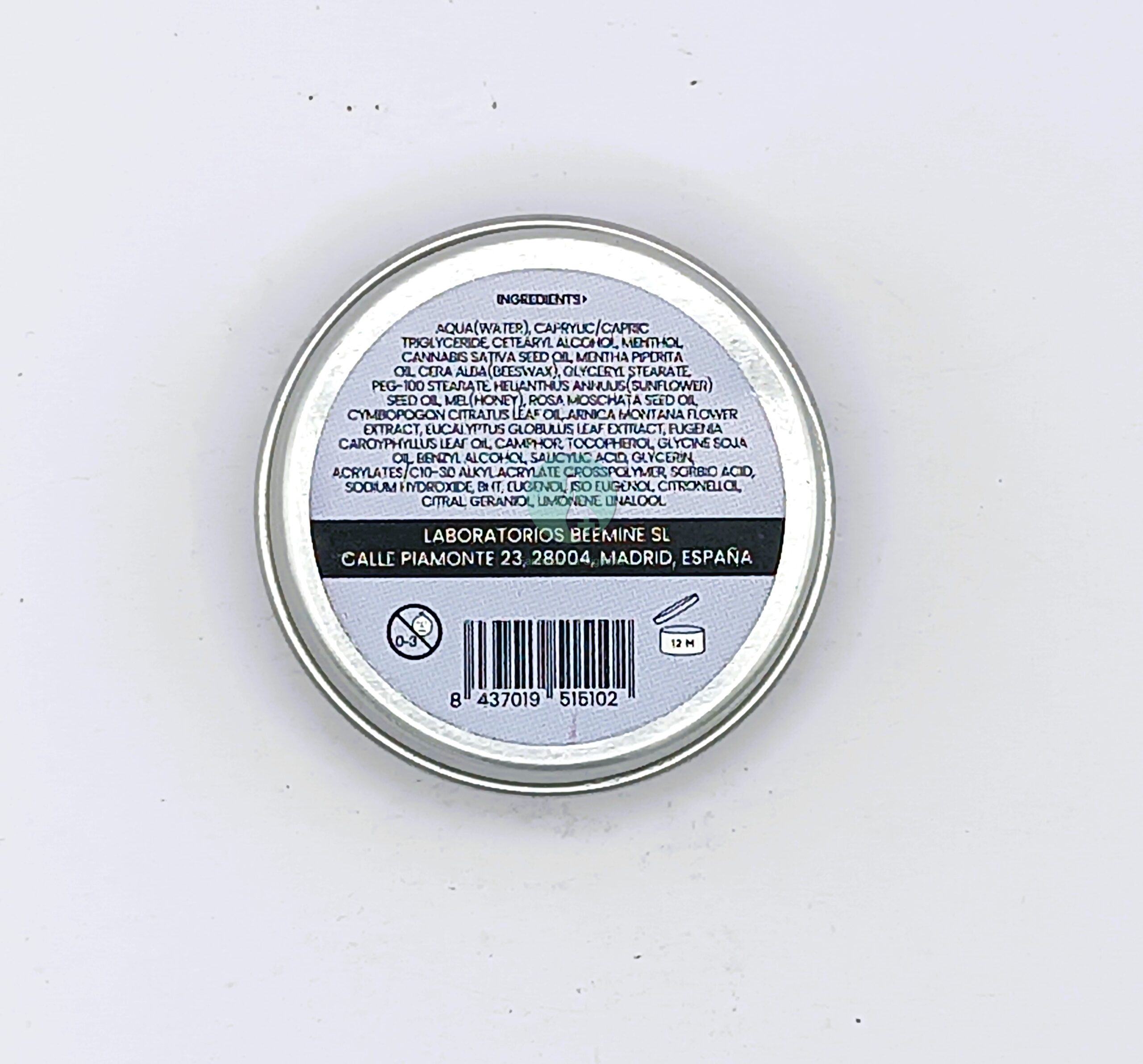 BEEMINE BALSAMO RECUPERADOR CON CBD 1 ENVASE 15 ML