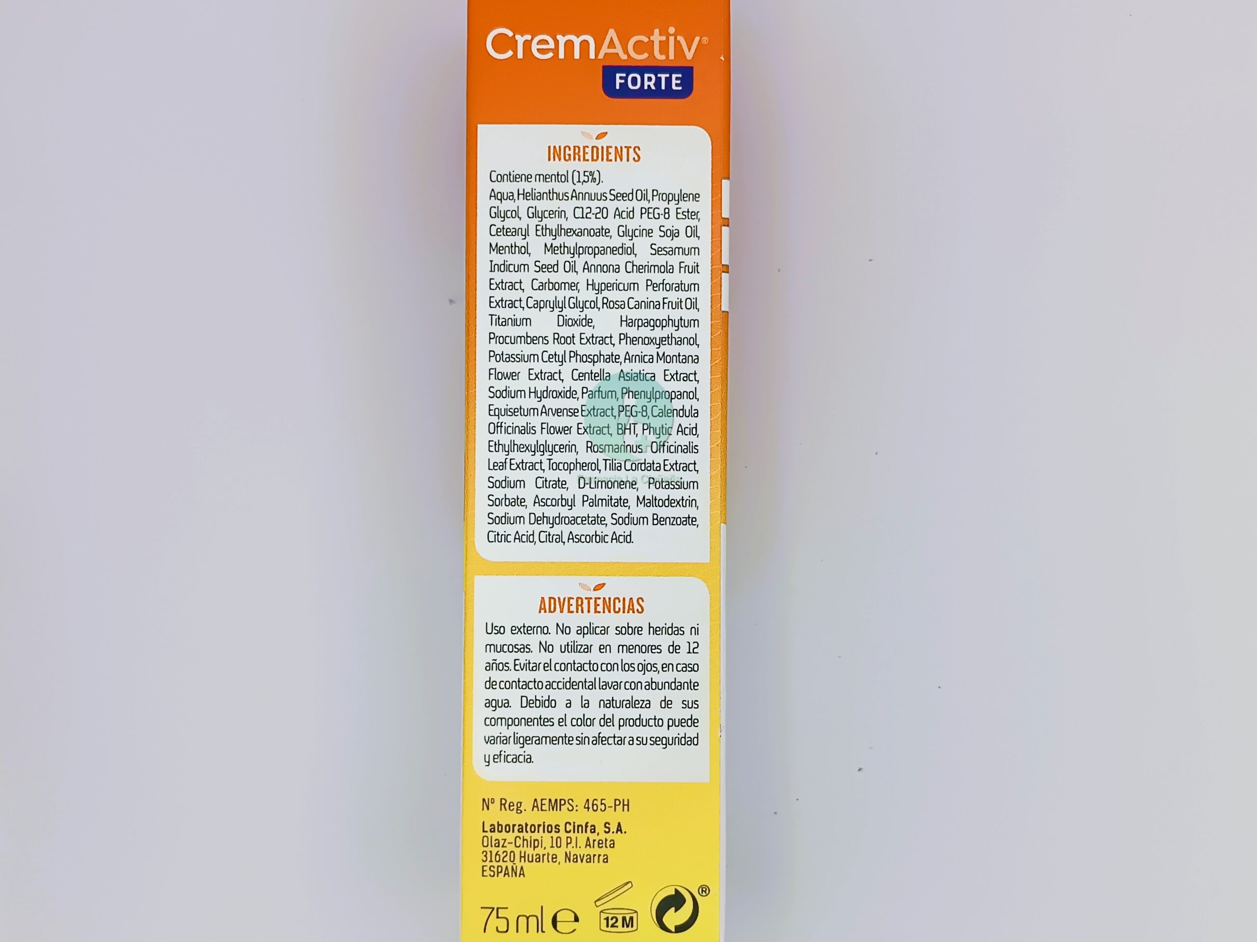 SANTE VERTE CREMACTIV FORTE MASAJE DEPORTIVO 1 TUBO 75 ML