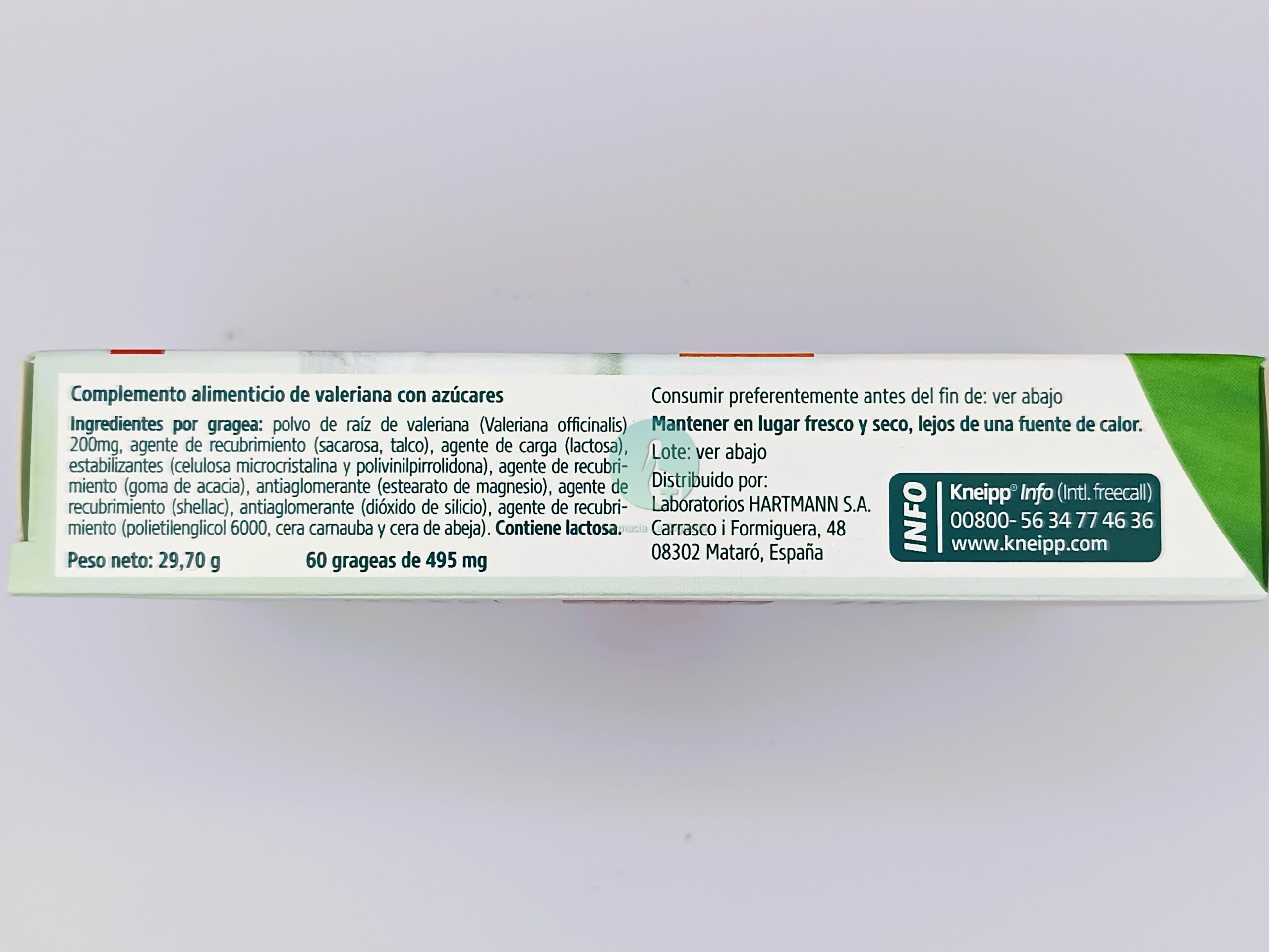 KNEIPP VALERIANA CLASSIC 60 GRAGEAS