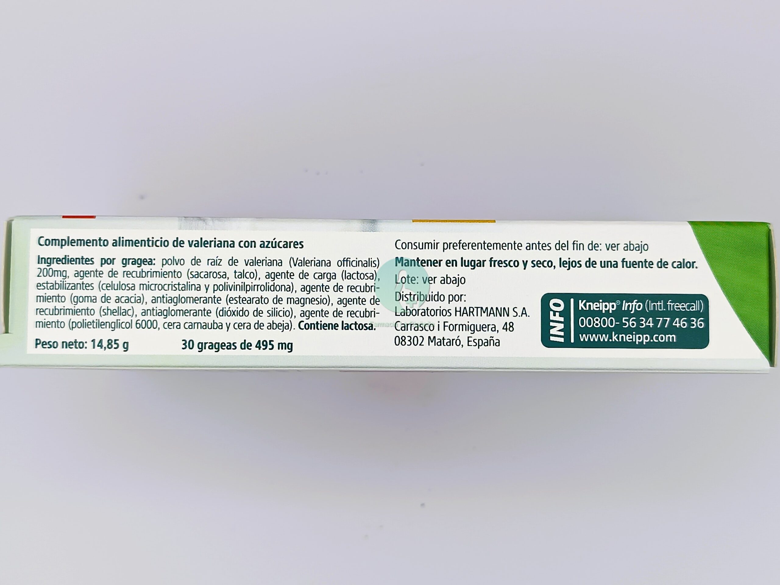 KNEIPP VALERIANA CLASSIC 30 GRAGEAS